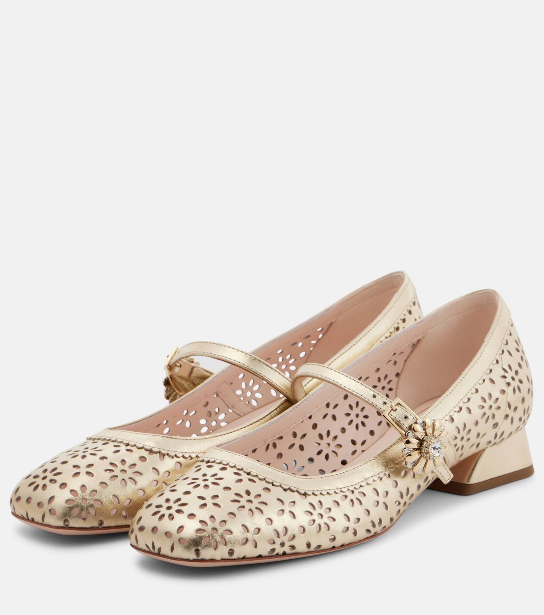 New Très Vivier 25 leather Mary Jane pumps - 4