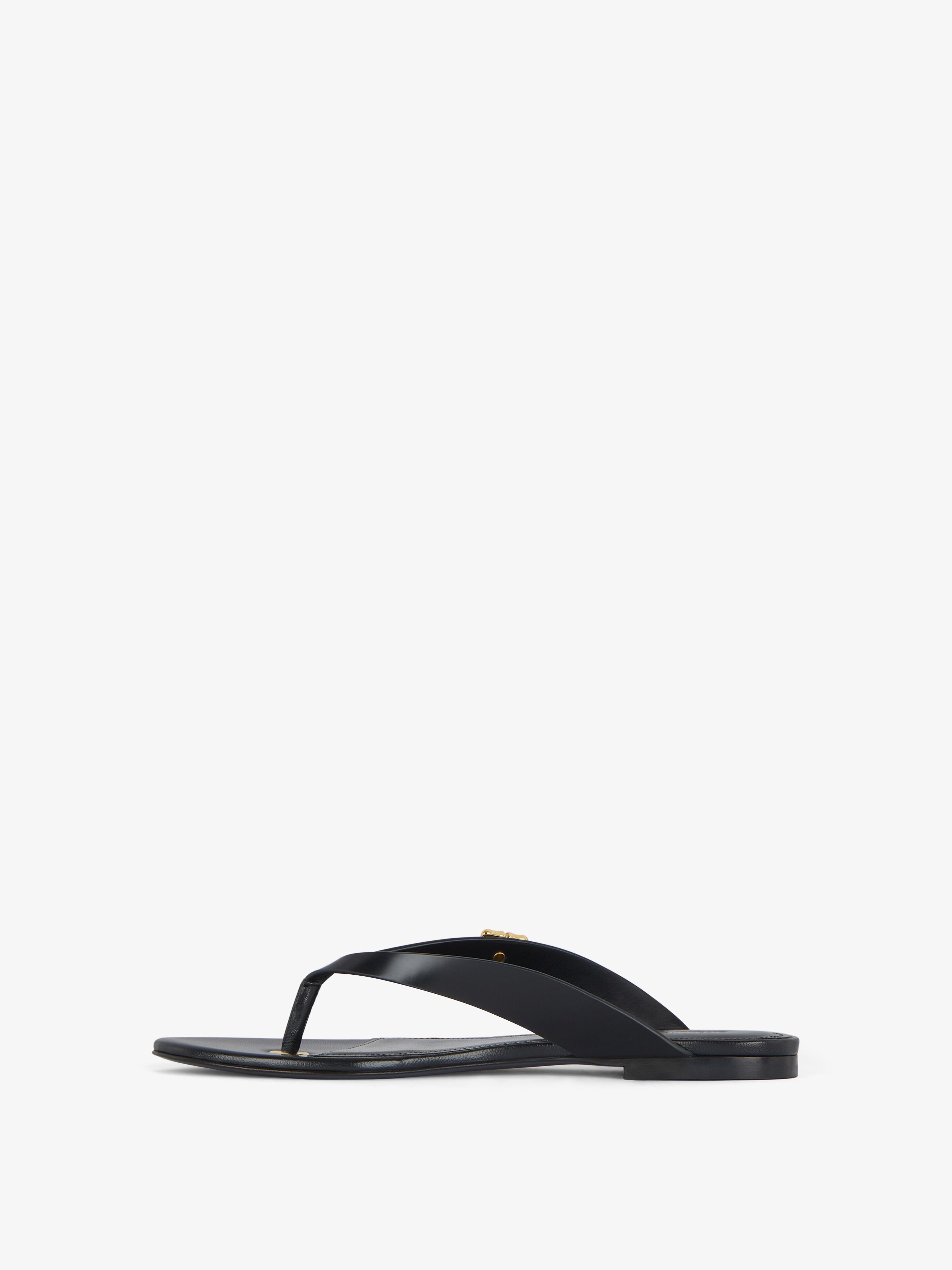 TONG SANDALS 4G LIQUID IN LEATHER - 3