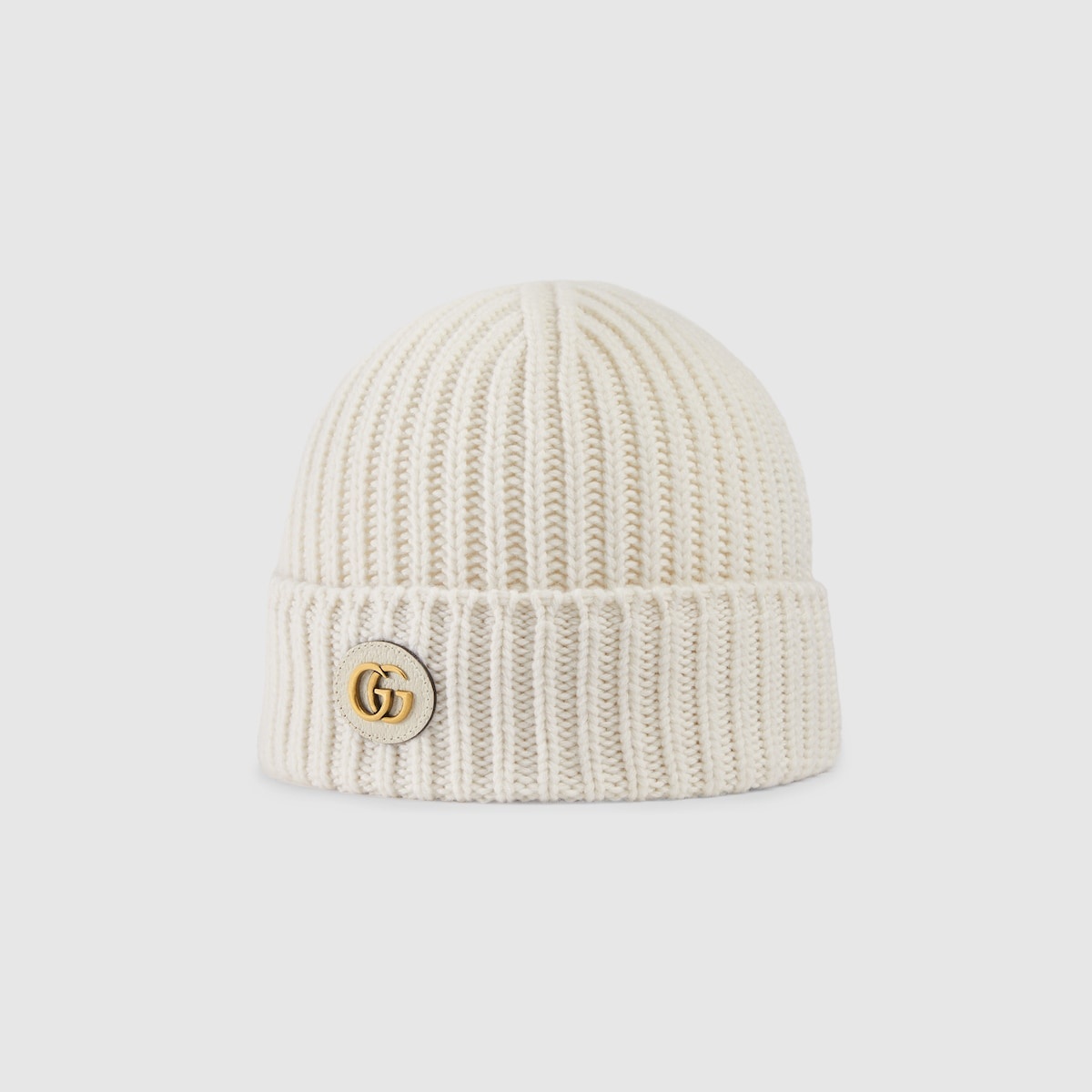 Wool cashmere hat with Double G - 2