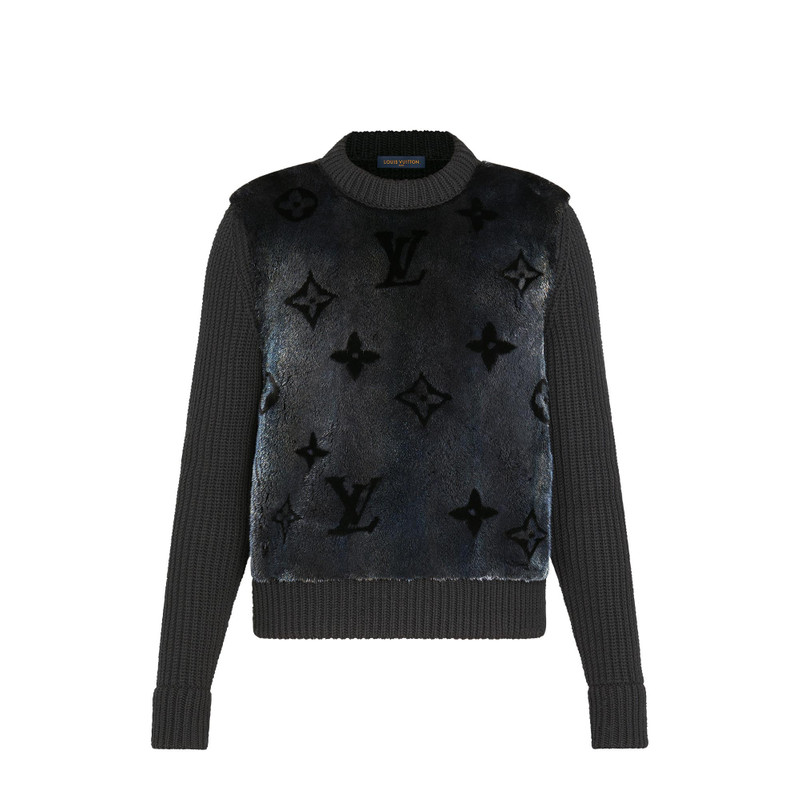 Monogram Fur Crewneck 1