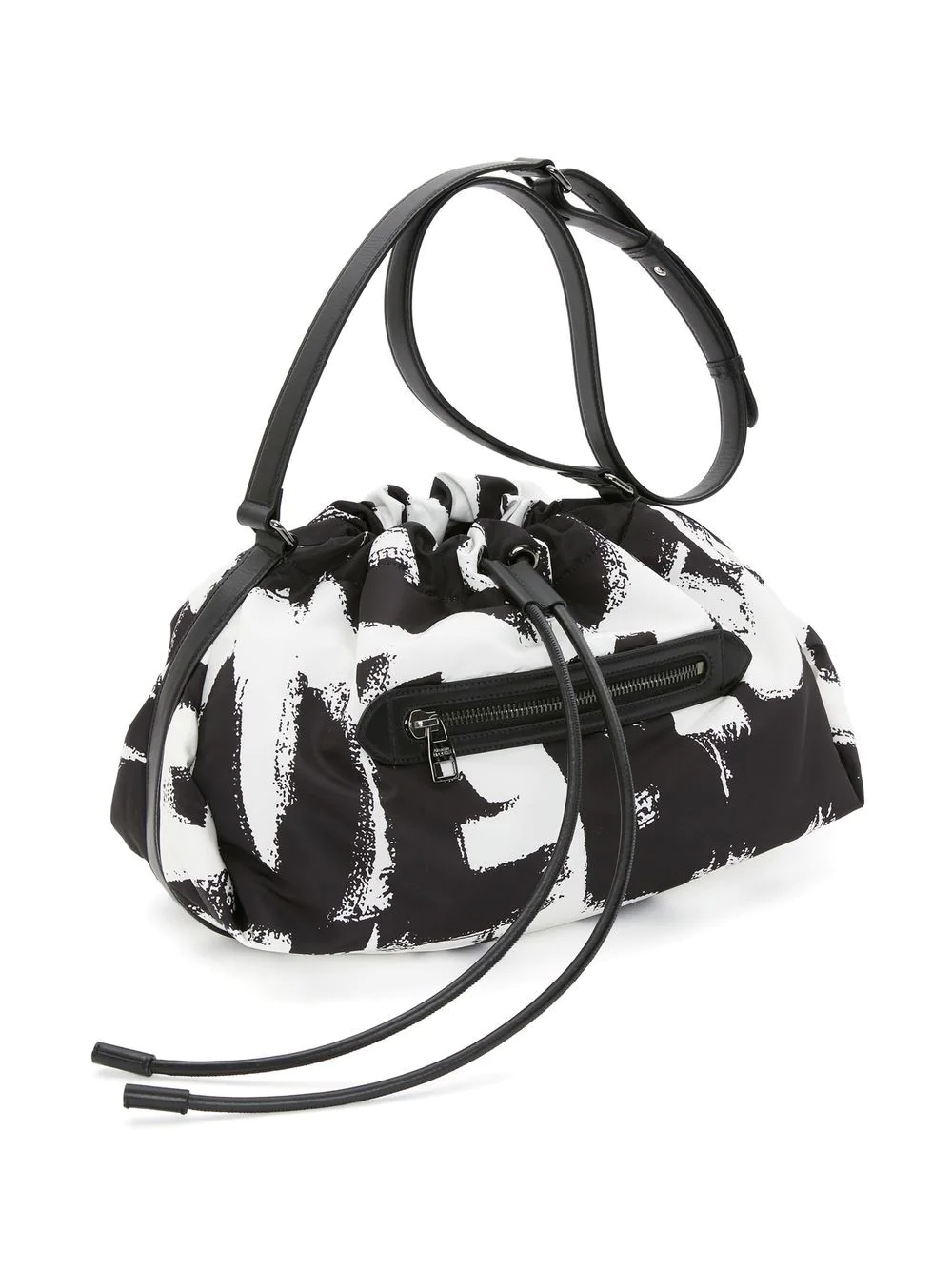 logo-print drawstring shoulder bag - 3