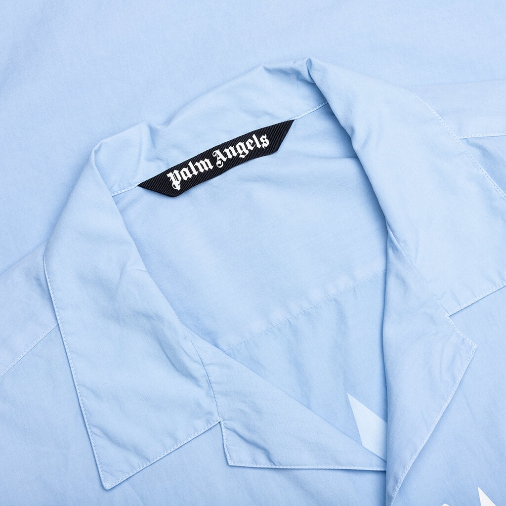 GOTHIC LOGO SHIRT S/S - LIGHT BLUE - 3