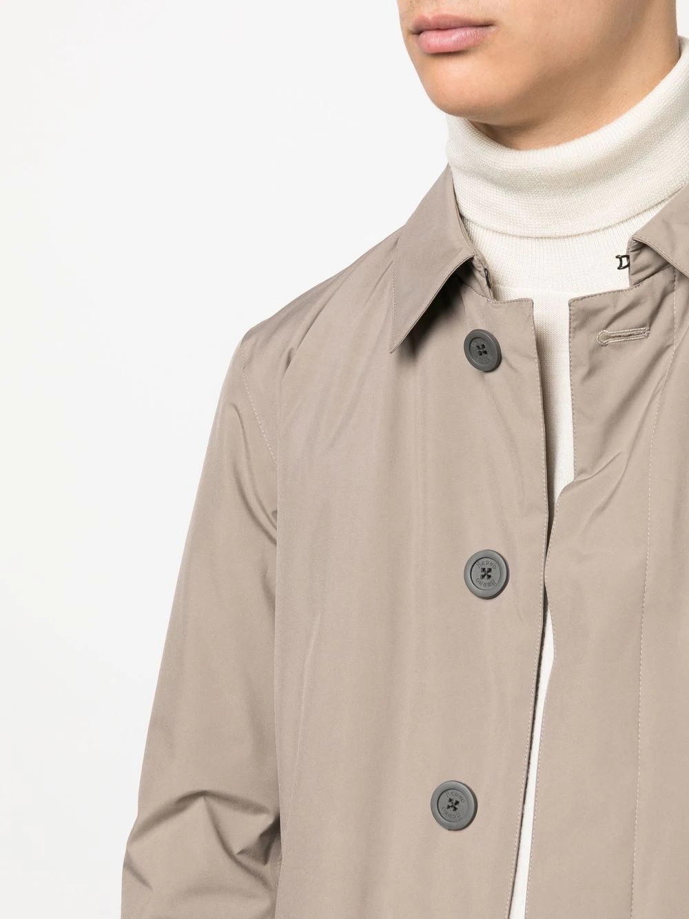 Laminar single-breasted car coat - 5