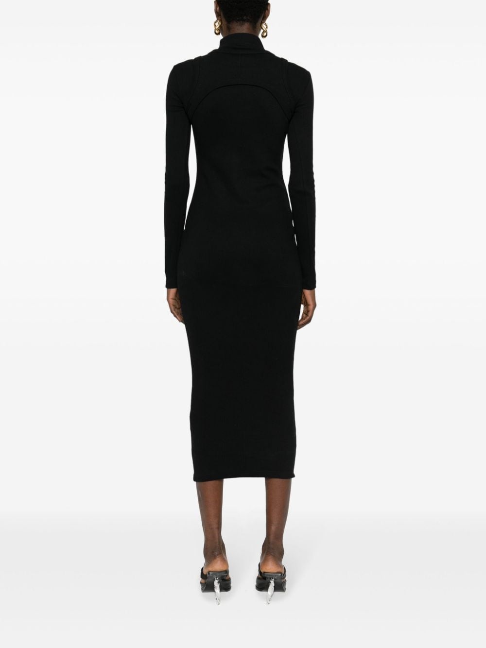Off Stamp Rib Round dress - 5