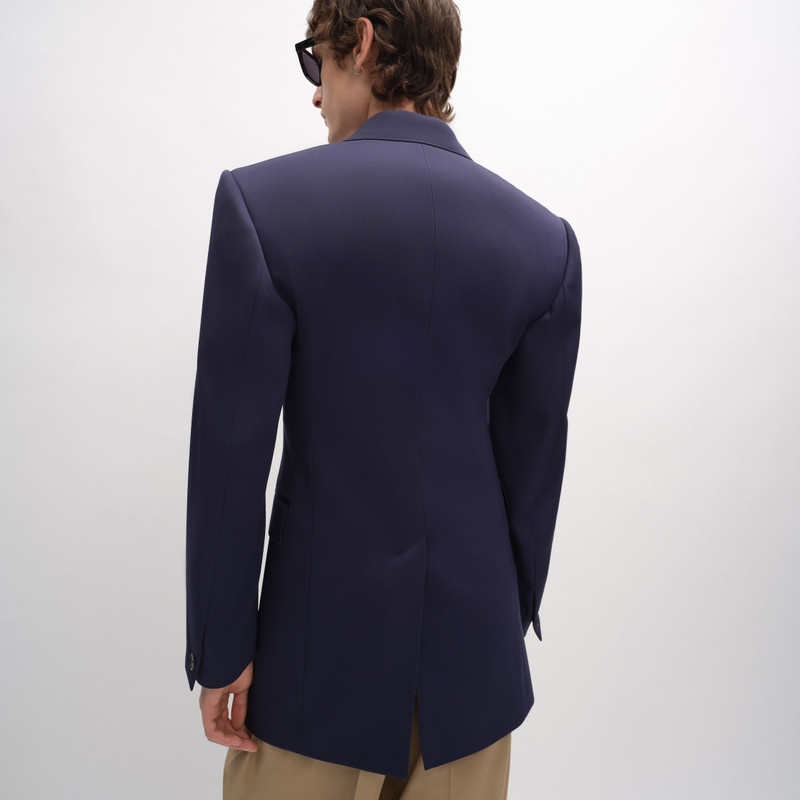 colonne jacket IN GRAIN DE POUDRE WOOL 4