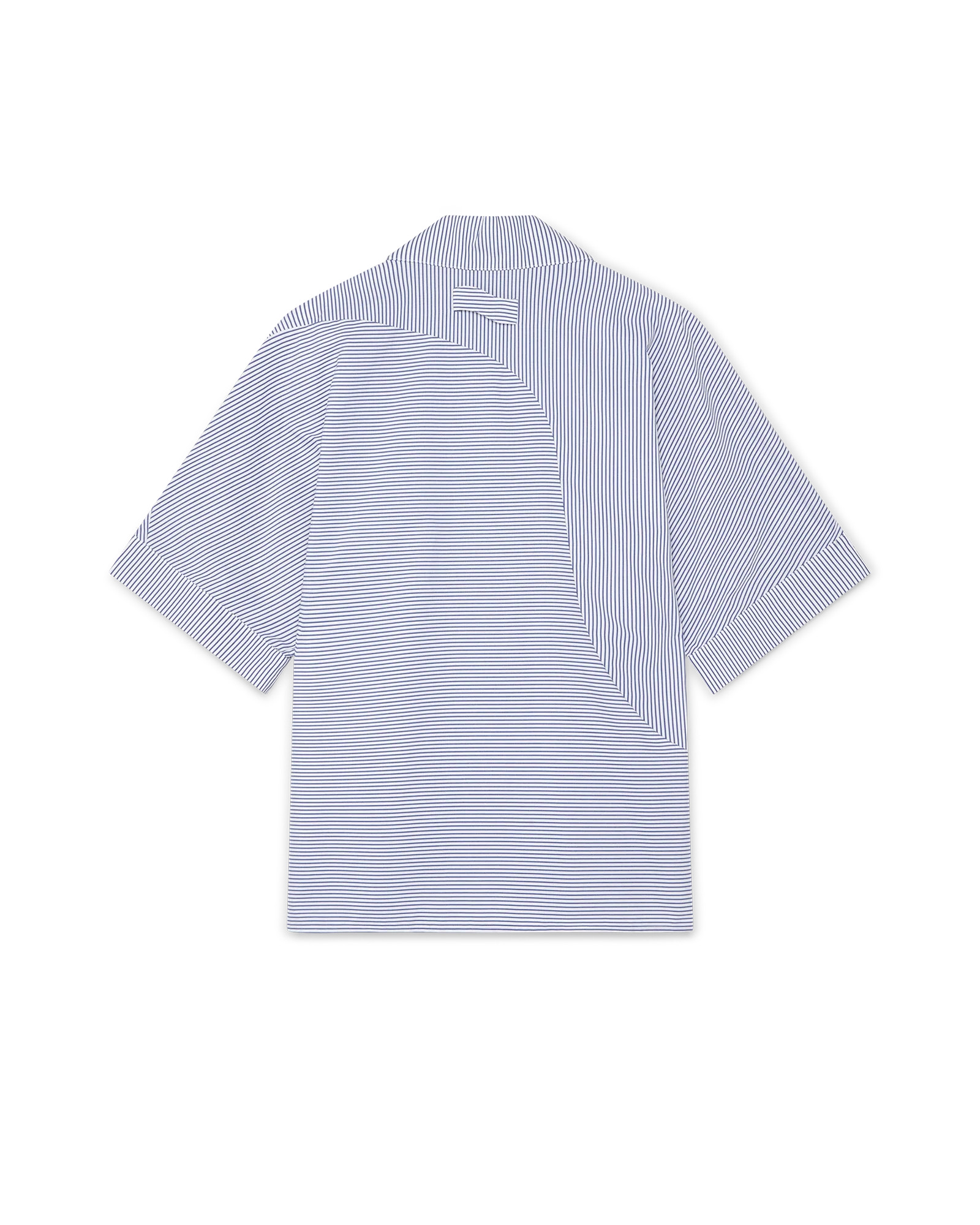 Blue Pinstripe Cotton Shirt - 2