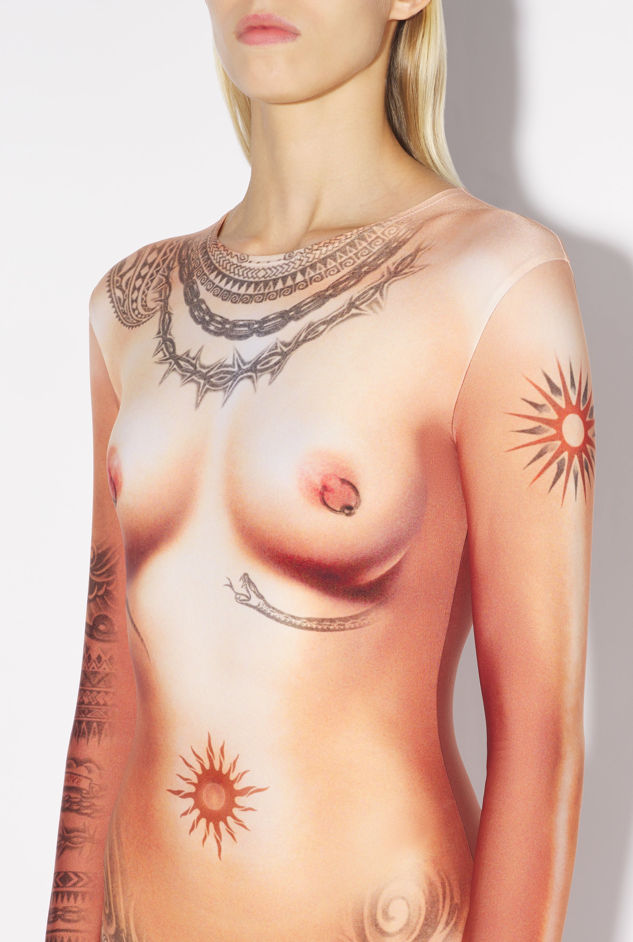 THE NUDE BODY TATTOO JUMPSUIT - 4
