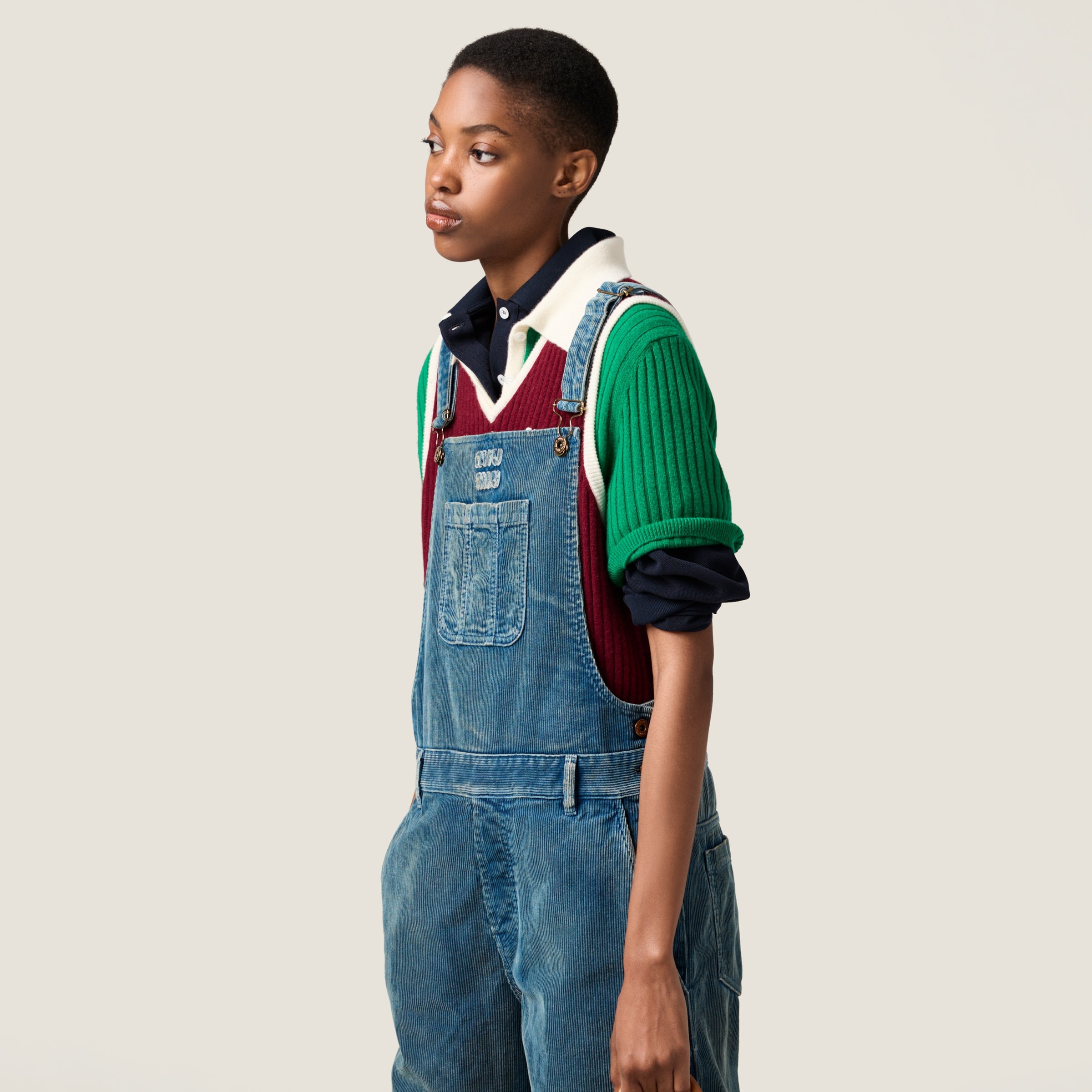 Washed corduroy jumpsuit - 6