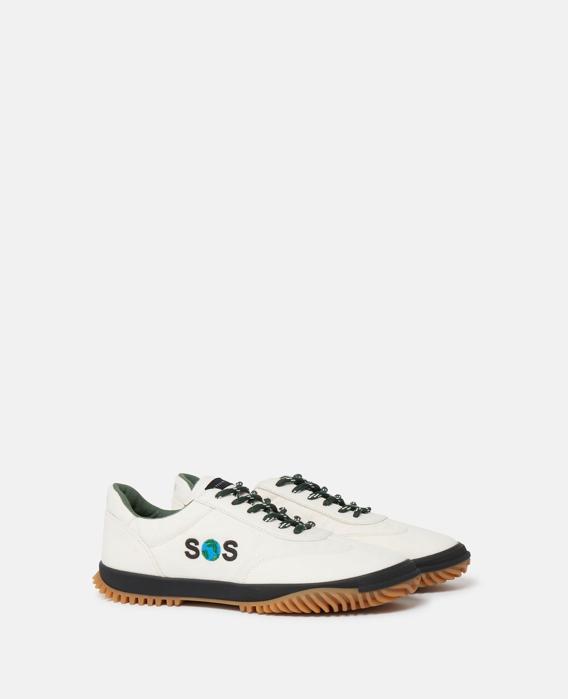 SOS Embroidered S-Wave Sport Trainers - 1