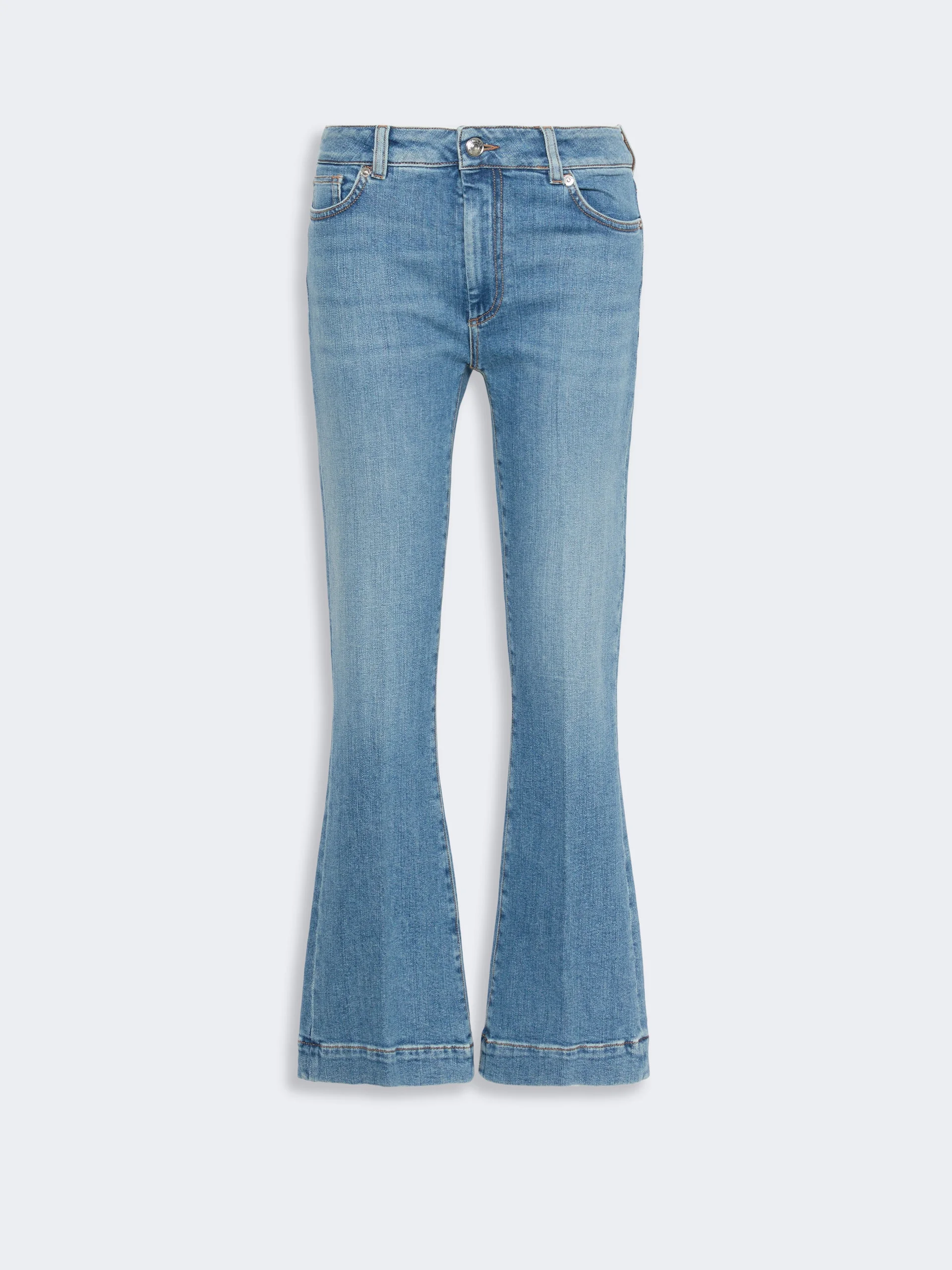 ERE Low-rise new mini flare jeans - ULTRAMARINE - 1