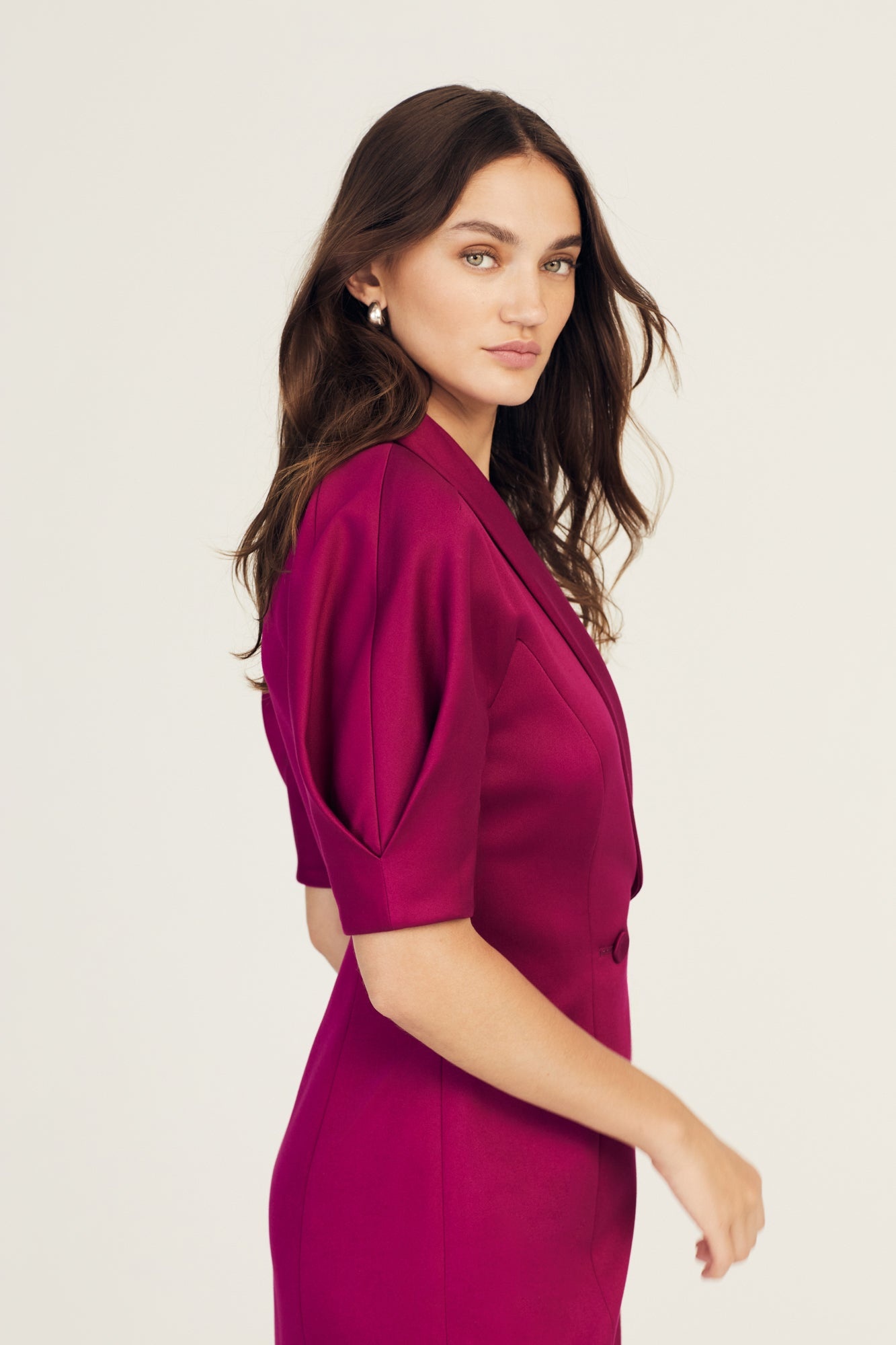 DESIREE SHORT SLEEVE JACKET DRESS - 2
