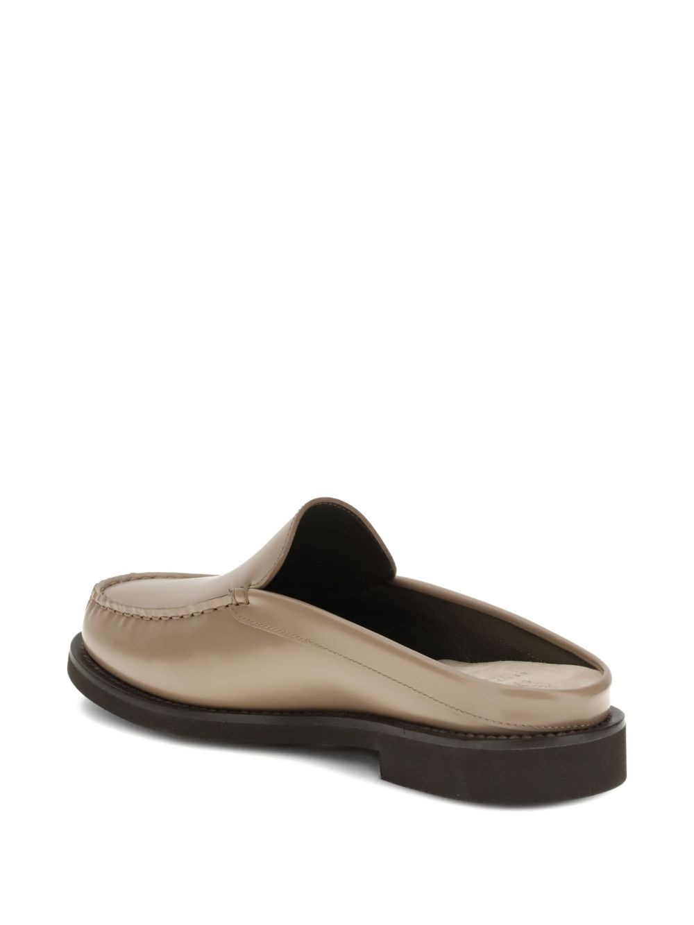leather flat mule - 4