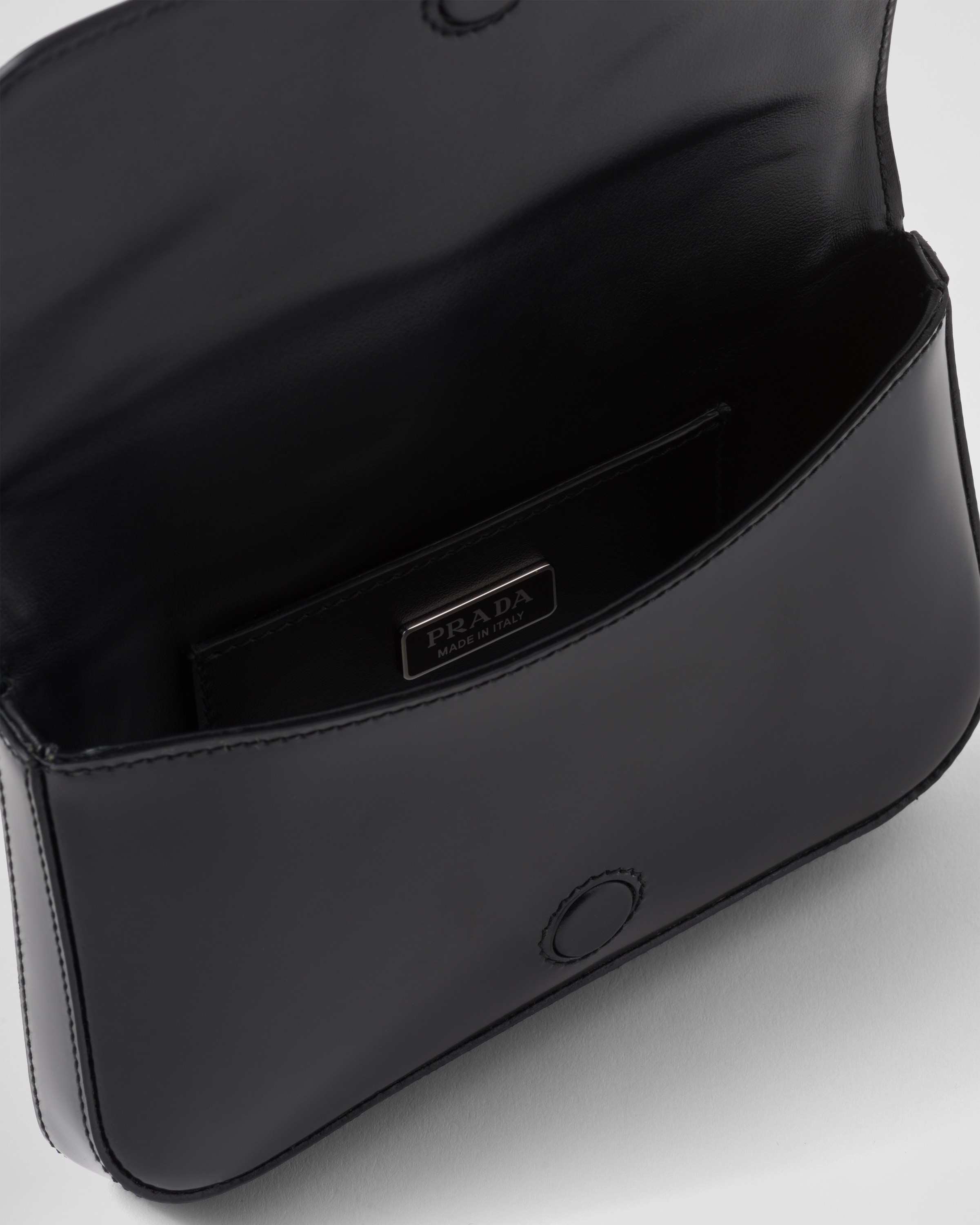 Brushed leather mini-bag with shoulder strap - 5