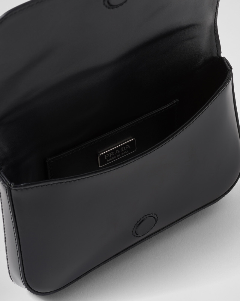 Brushed leather mini-bag with shoulder strap 5
