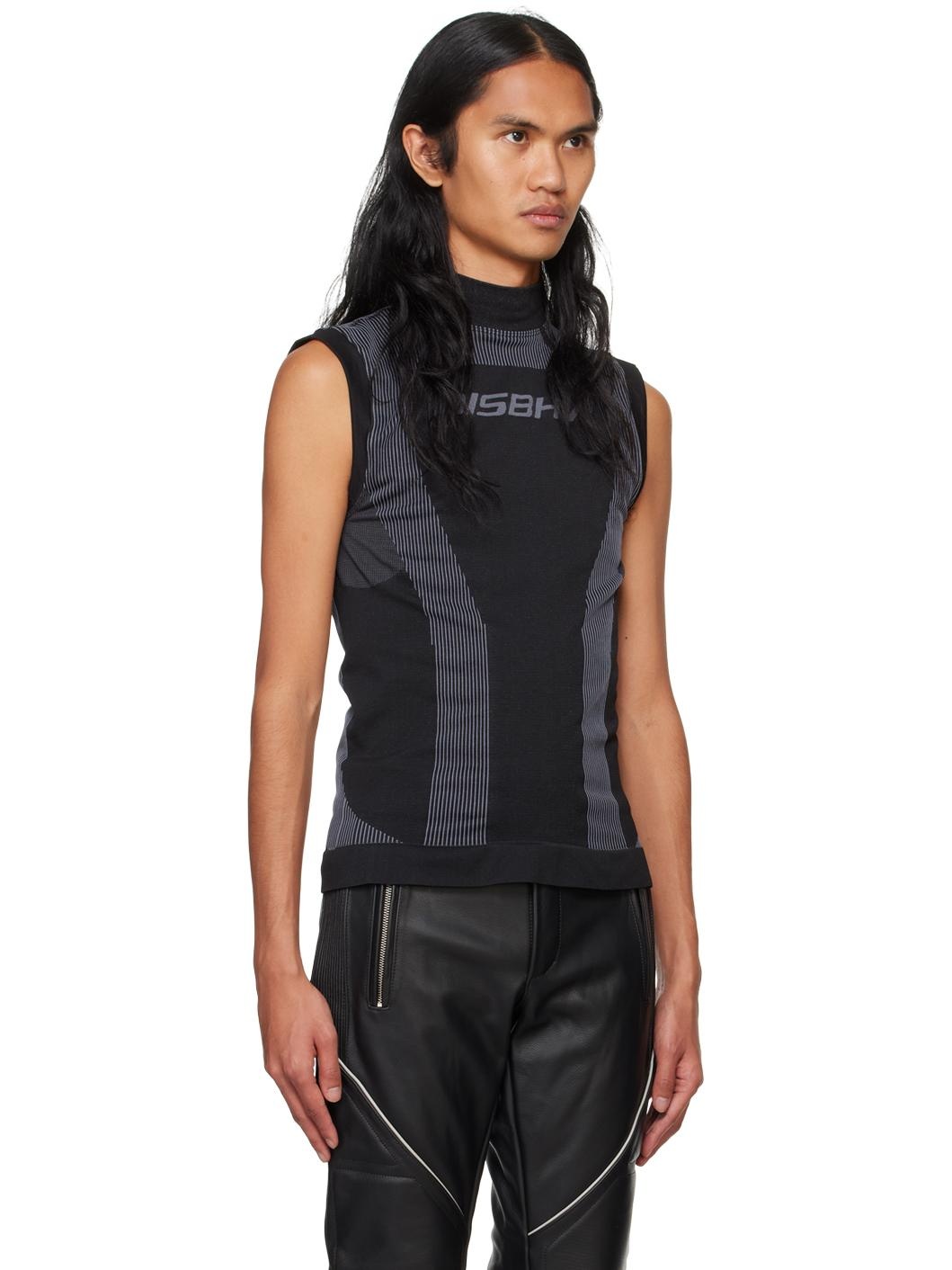 Black Sport Sleeveless Top - 2