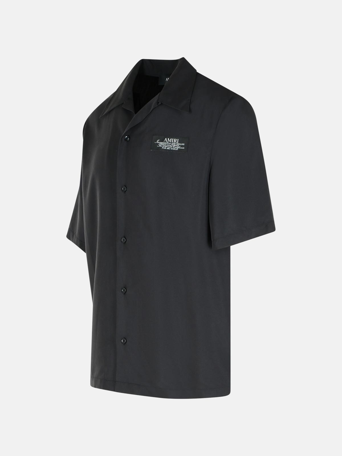'SPIRIT' BLACK MODAL BLEND SHIRT - 2