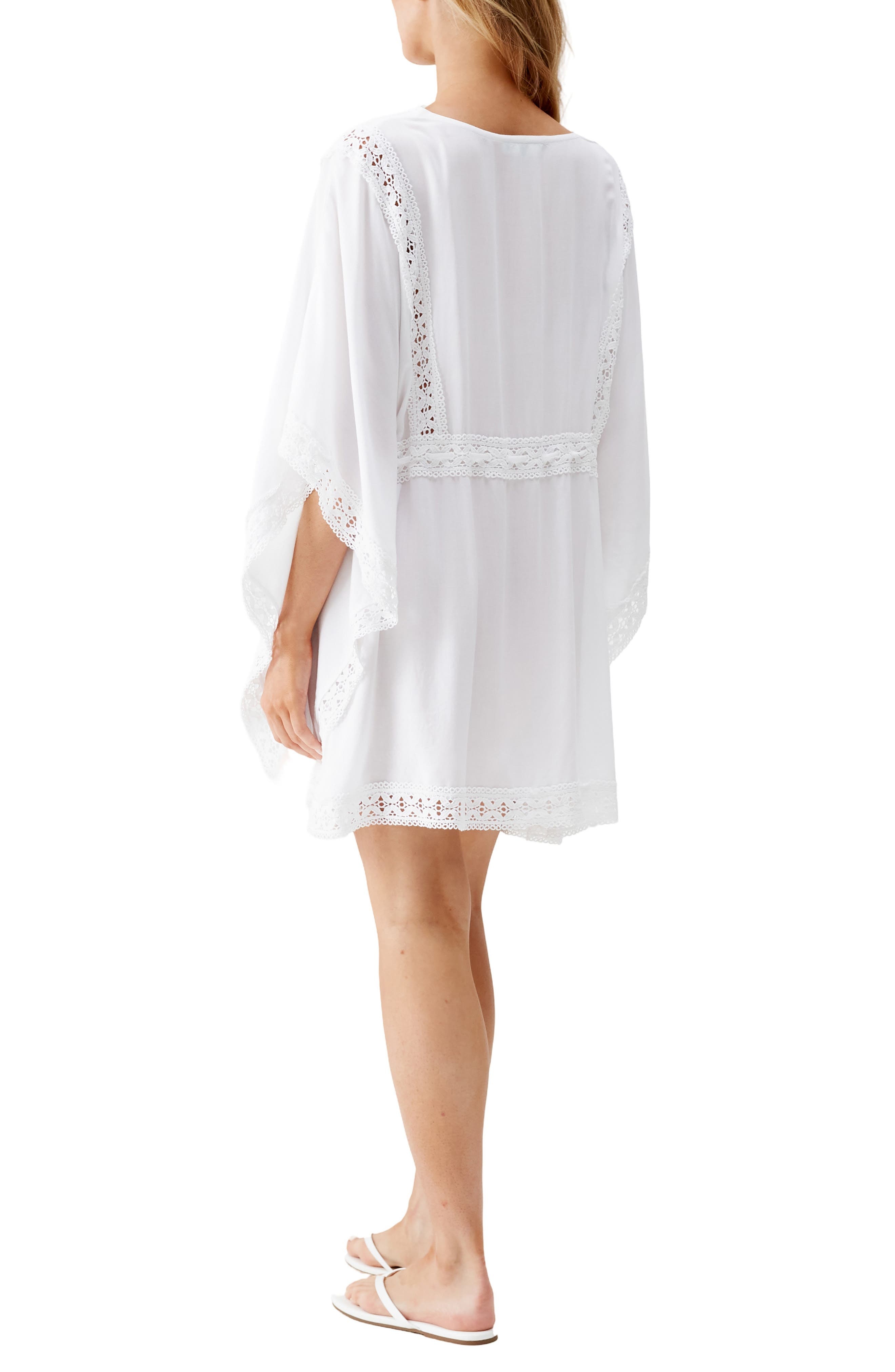 Melissa Odabash Evin Embroidered Cover-Up Dress in White at Nordstrom - 2