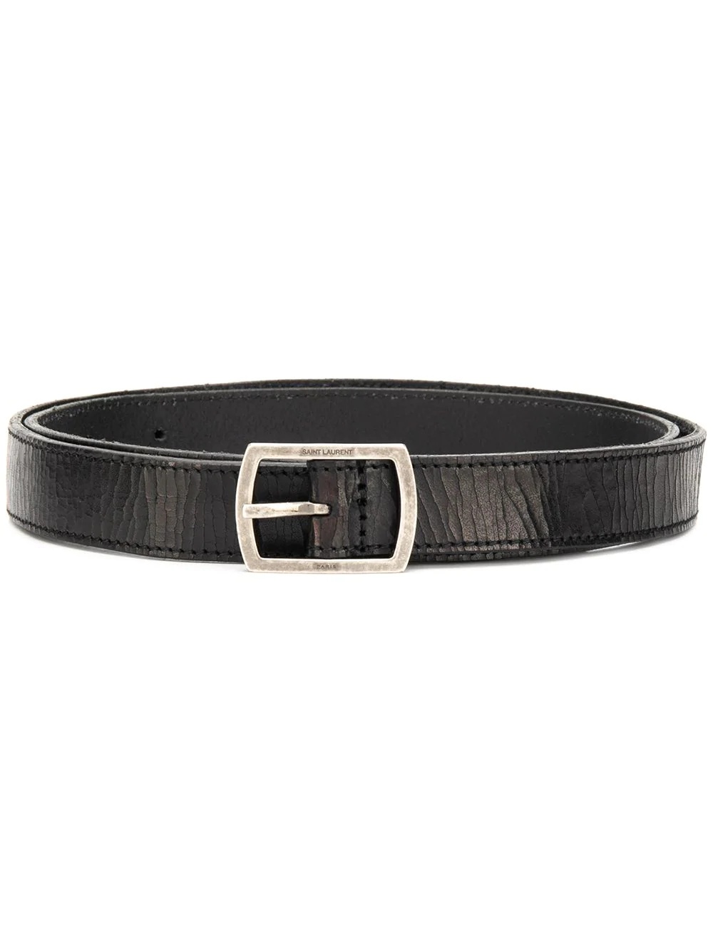 textured buckle belt - 1