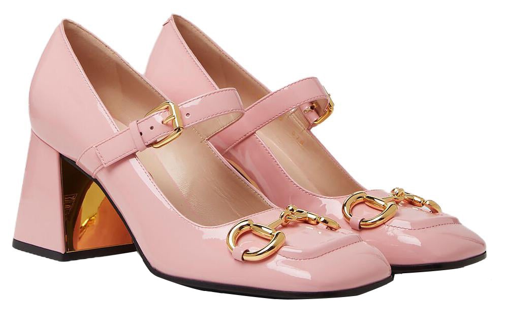 (WMNS) Gucci Mid-heel Pump With Horsebit 'Rose' 694855-BNC00-5815 - 3