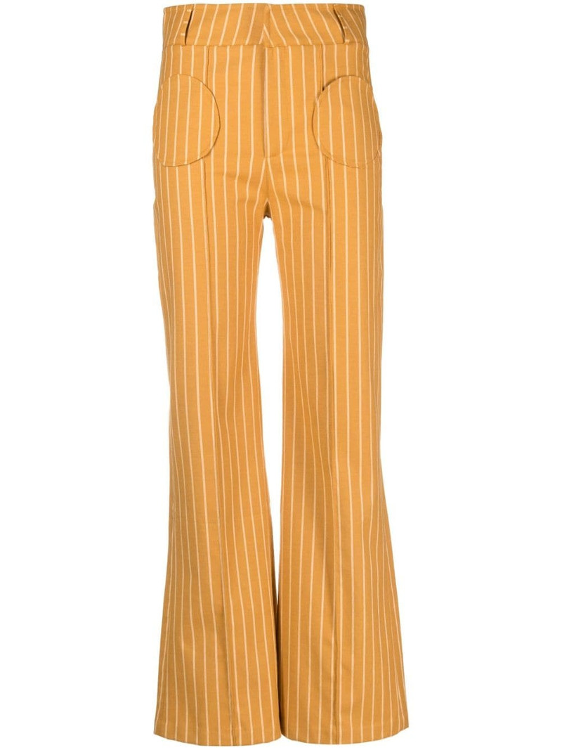 Yoshitomo stripe-print trousers 1
