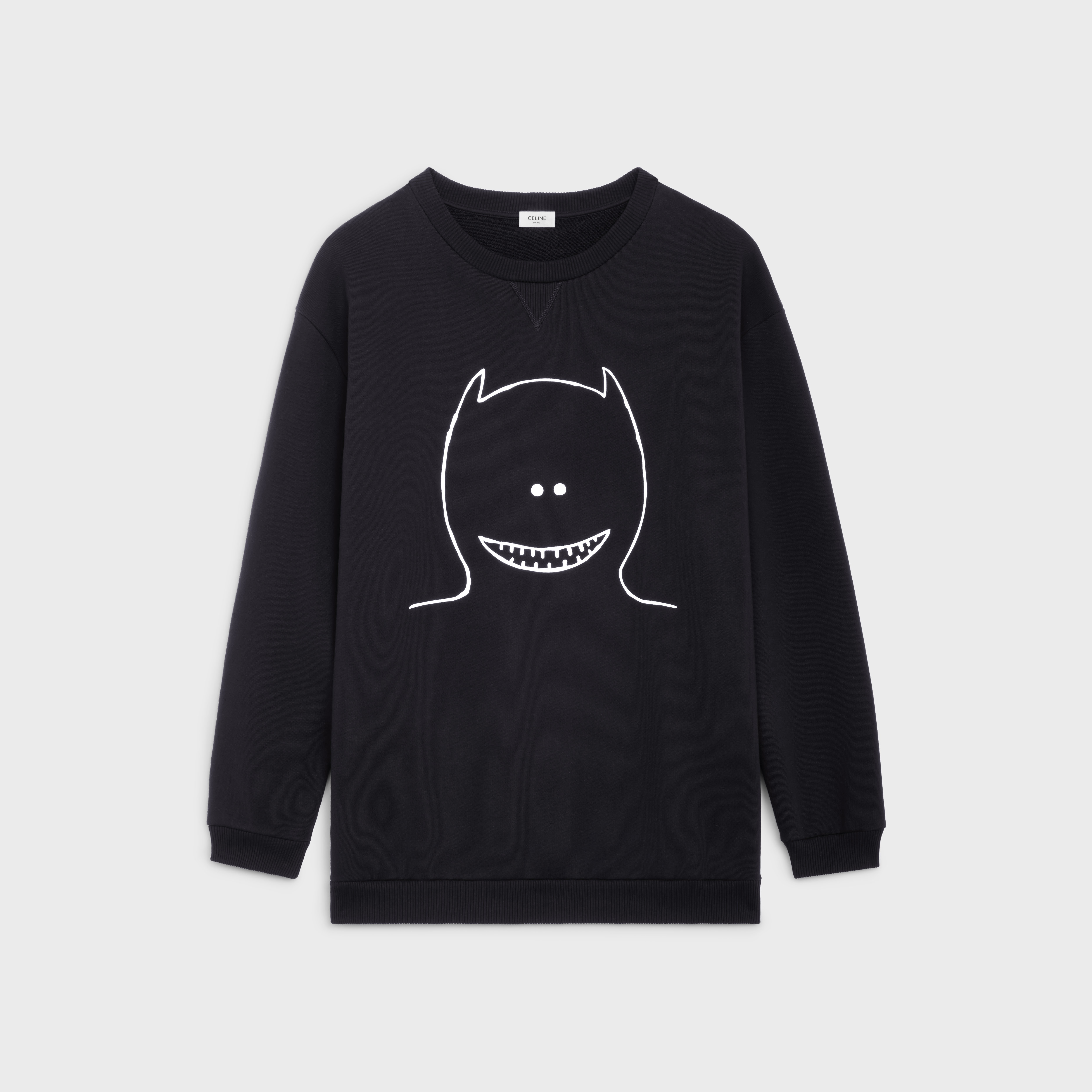HOODIE IN COTTON FLEECE WITH ARTIST EMBROIDERY - 1
