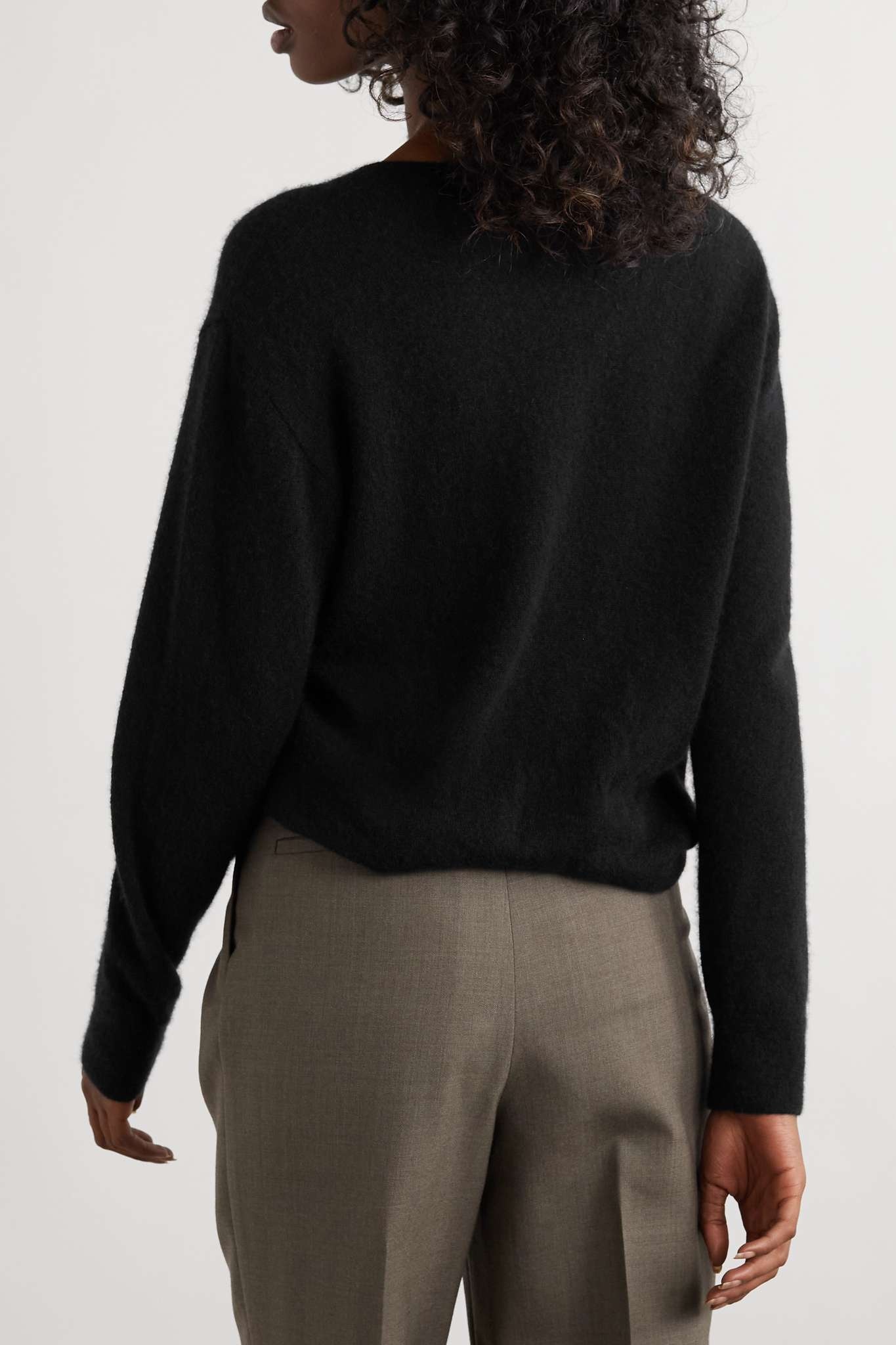 Cashmere and silk-blend sweater - 3