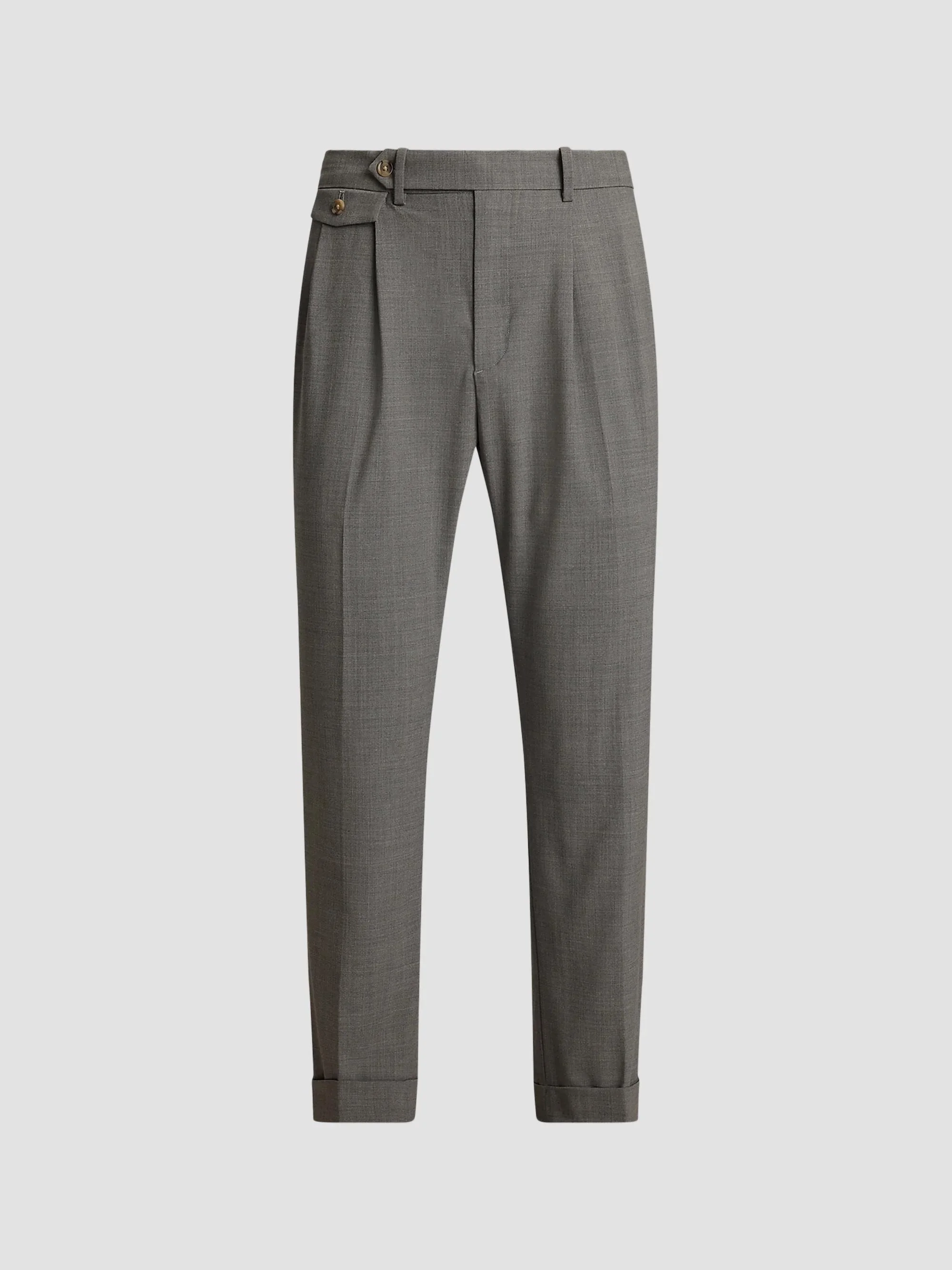 Men's Performance Wool-Blend Trousers - Grey - 1