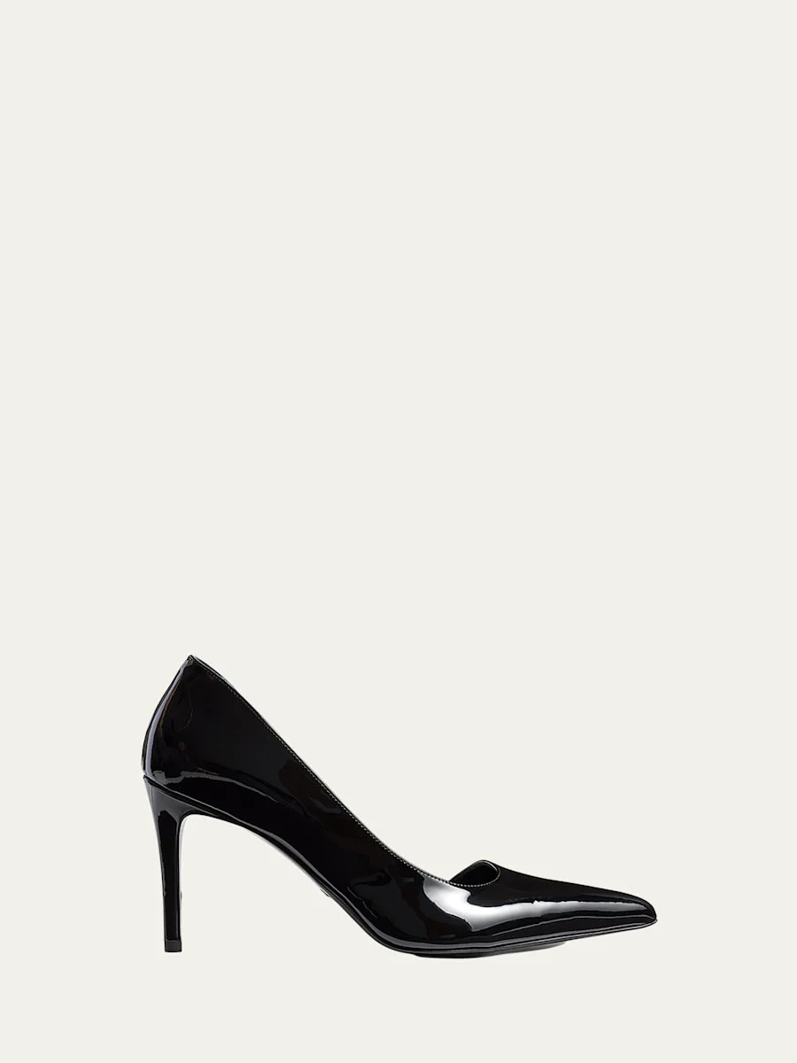 Jett Patent Leather Stiletto D'Orsay Pumps - 1