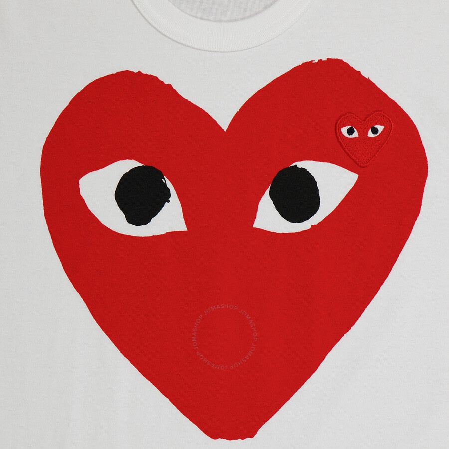 Comme Des Garcons Ladies Short-sleeve Big Heart T-shirt - 6