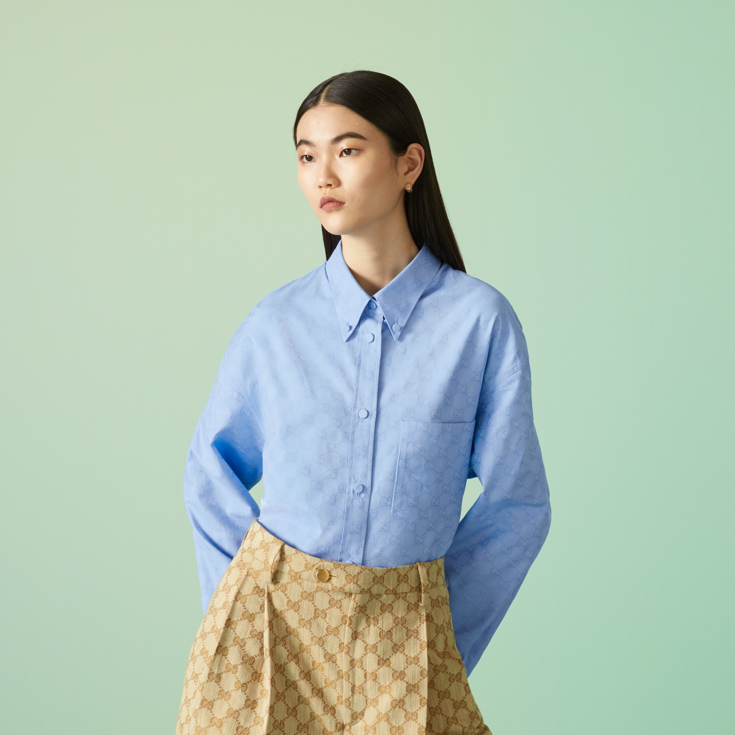 GG Supreme cotton shirt - 7
