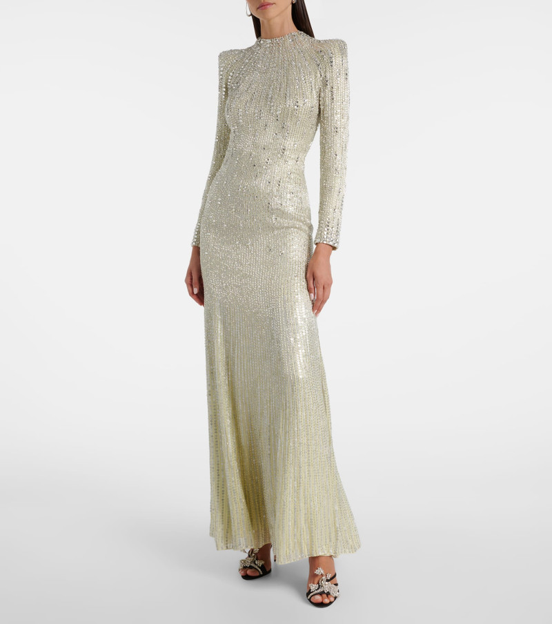 JENNY PACKHAM Aurora sequined gown outlook