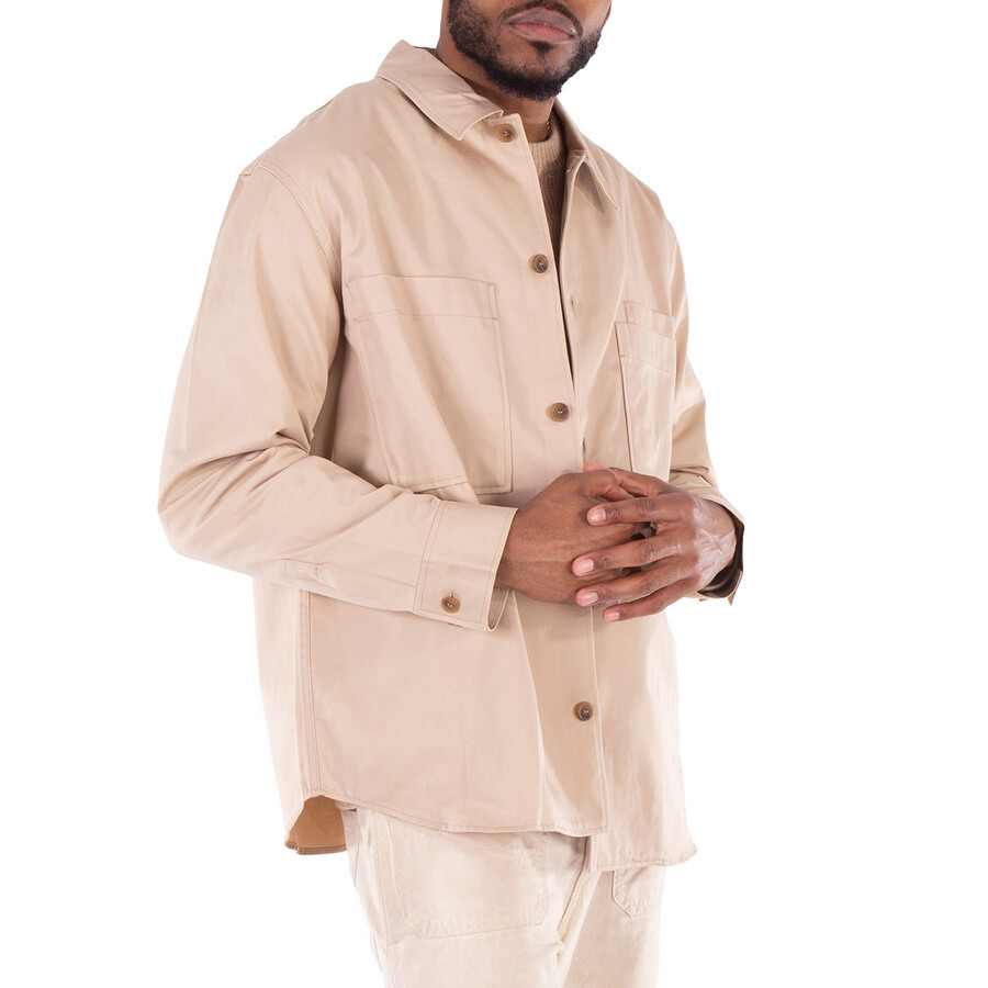 Maison Kitsune Long-Sleeve Cotton Gabardine Overshirt - 4