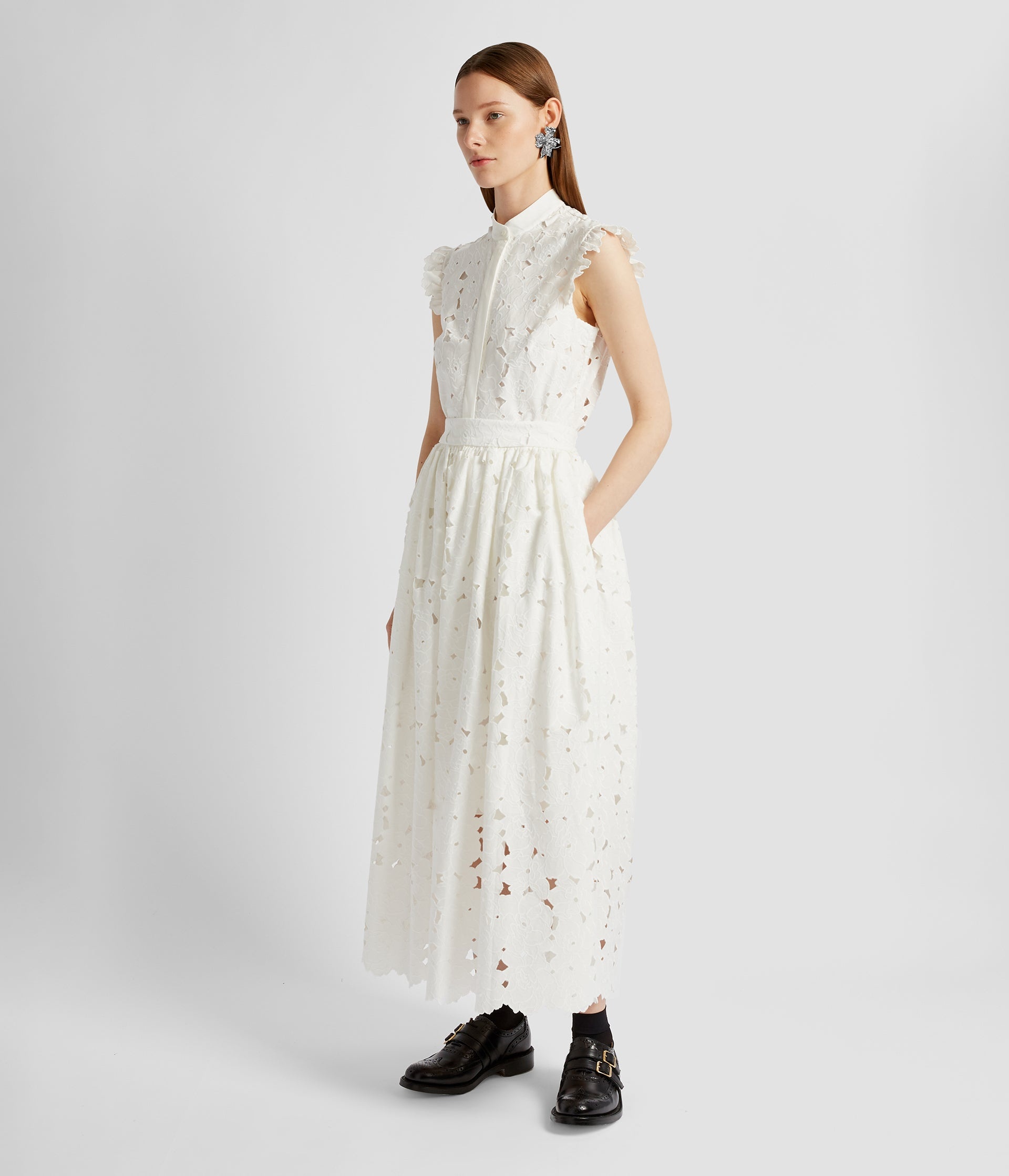 GATHERED MIDI SKIRT - 3