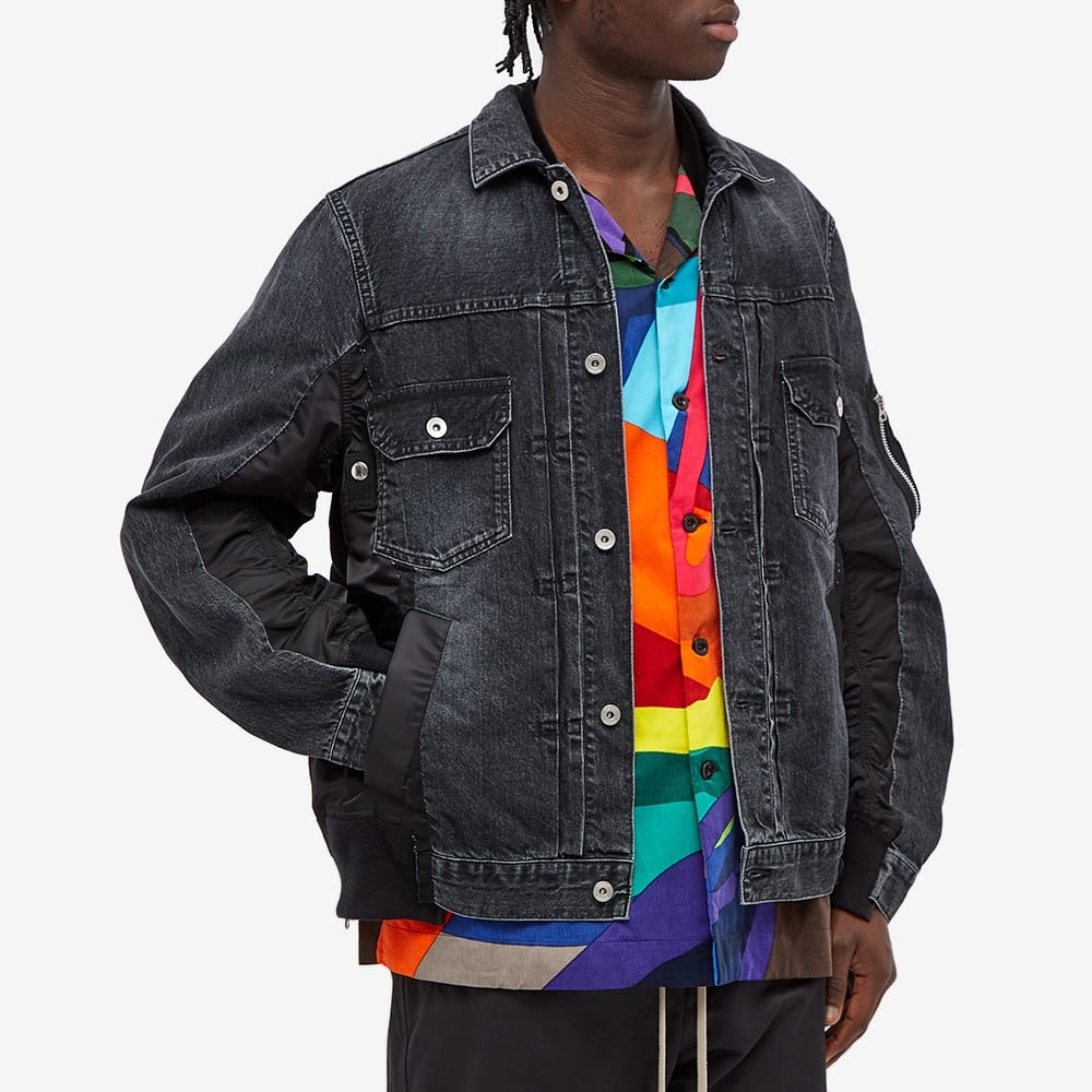 Sacai Denim x MA-1 Jacket - 5