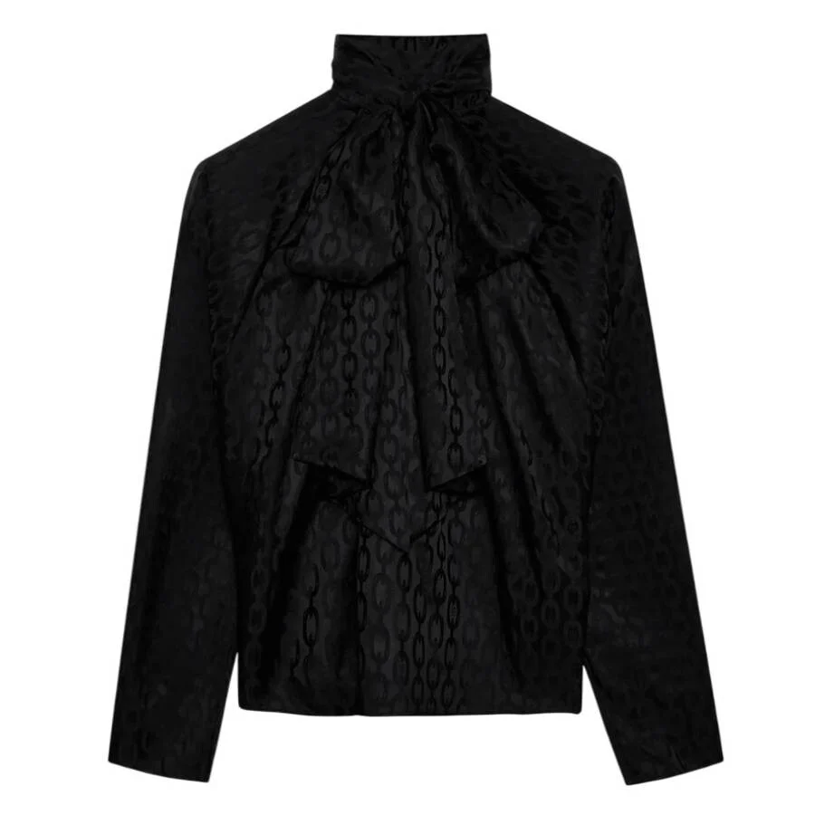 Anine Bing Rachel Silk-Rayon Blend Top - 1