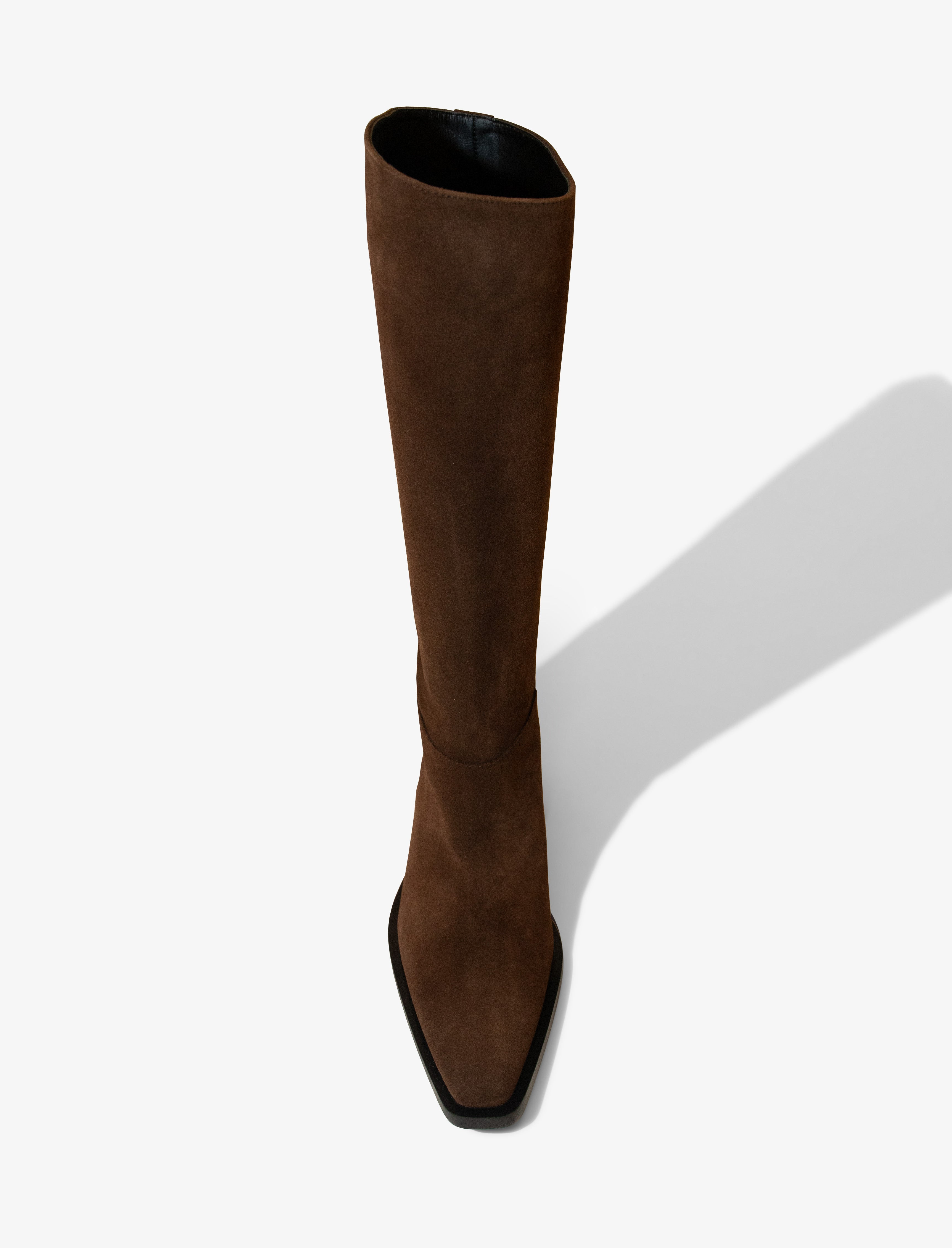 Bronco Knee High Boots in Suede - 3