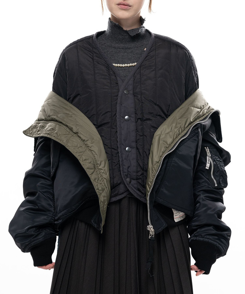 Shifted Layer Flight Jacket 10