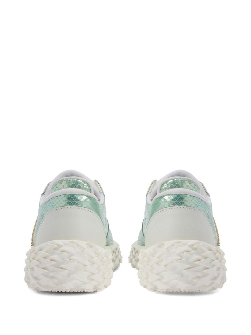 Urchin snakeskin-effect lace-up sneakers 3