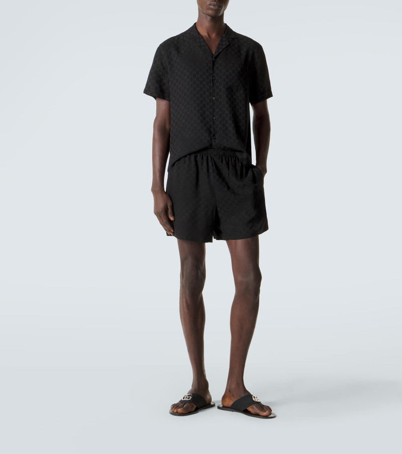 GUCCI GG silk jacquard shorts outlook