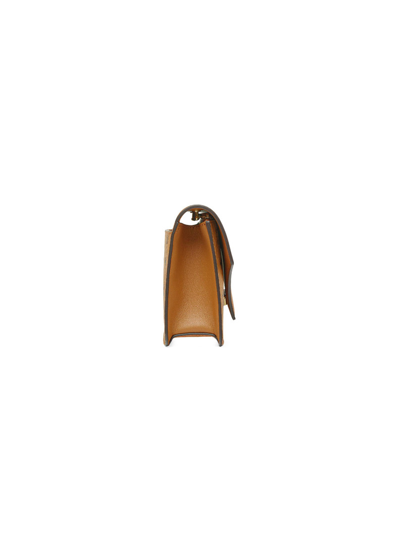 Diamond Mini Visetos & Leather Shoulder Bag 4