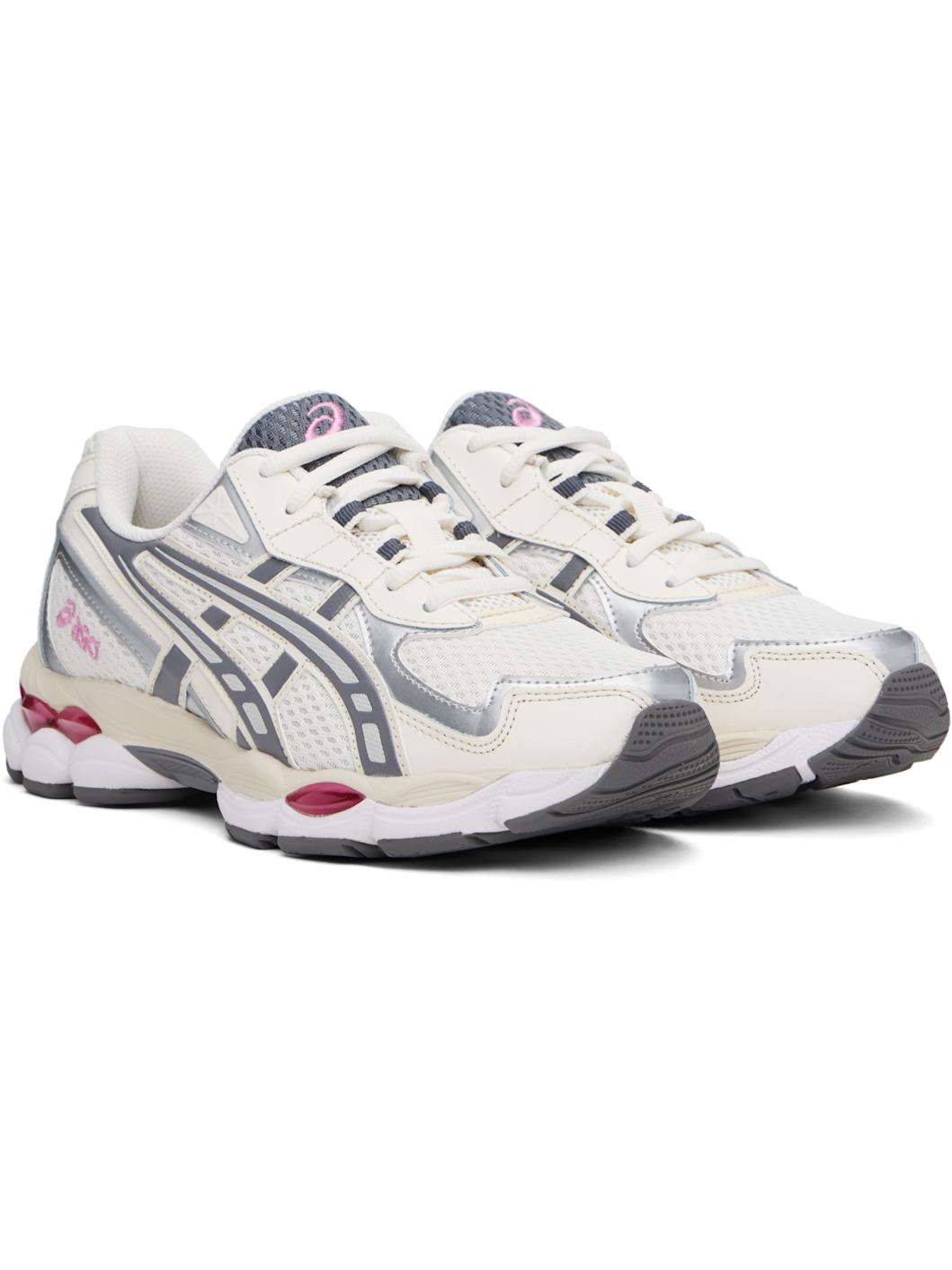 Off-White & Gray GEL-NYC 2055 Sneakers - 4