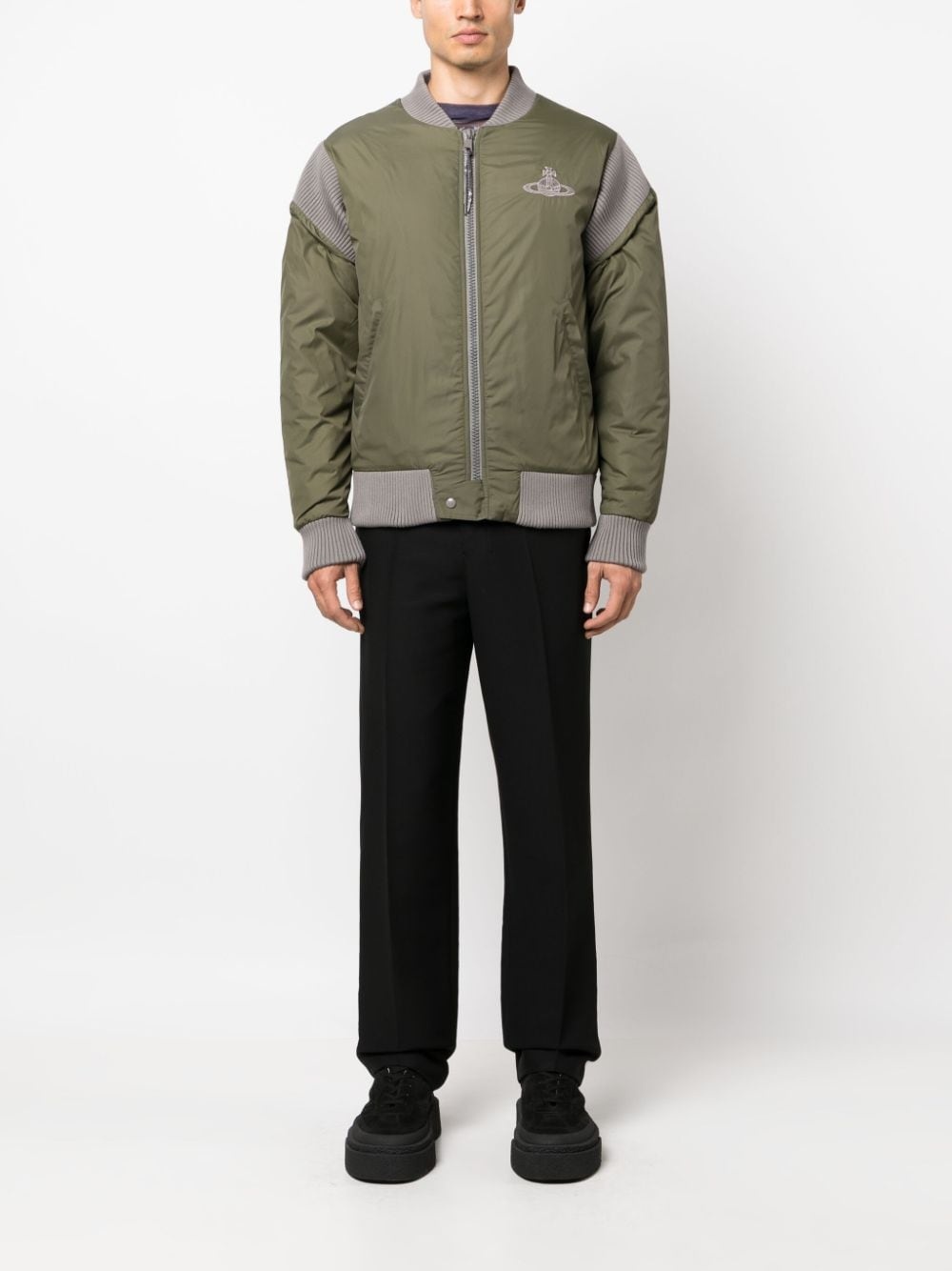 Cyclist panelled bomber jacket - 2