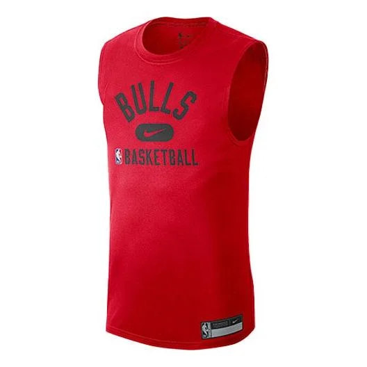 Men's Nike Dri-FIT Chicago Bulls Training Sports Quick Dry Sleeveless Red T-Shirt DM3224-657 - 1