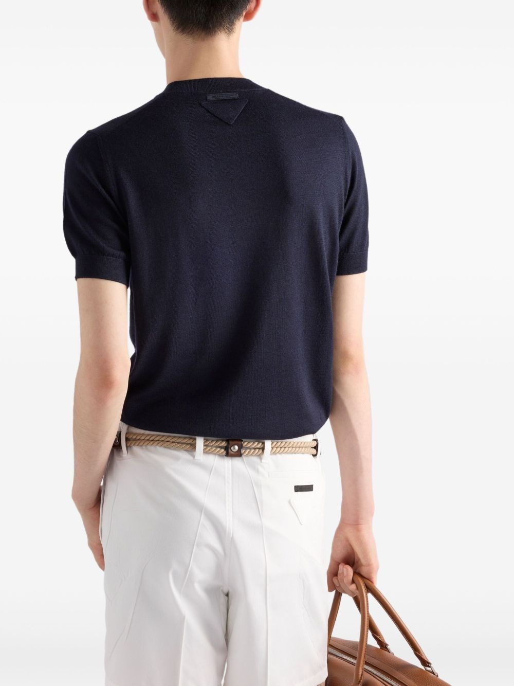 cashmere crew neck T-shirt - 3