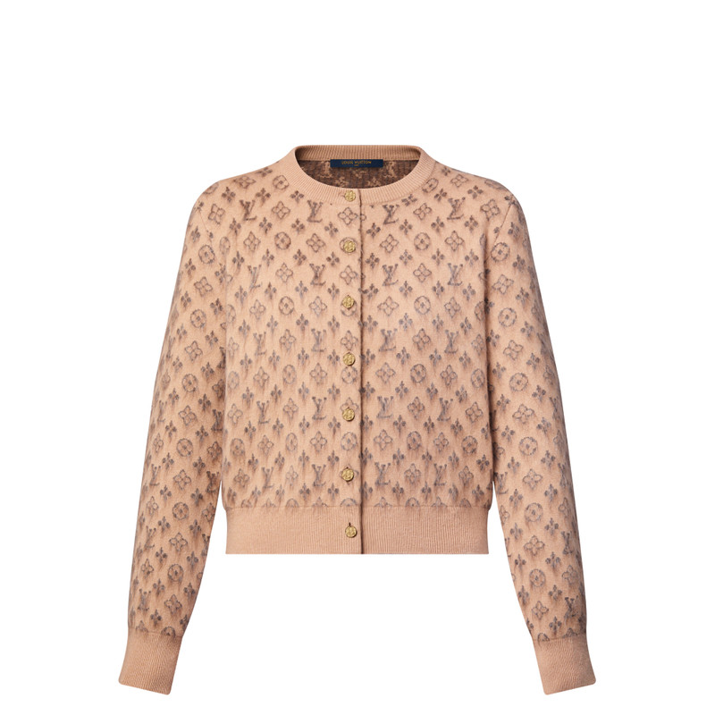 Brushed Monogram Cardigan 1