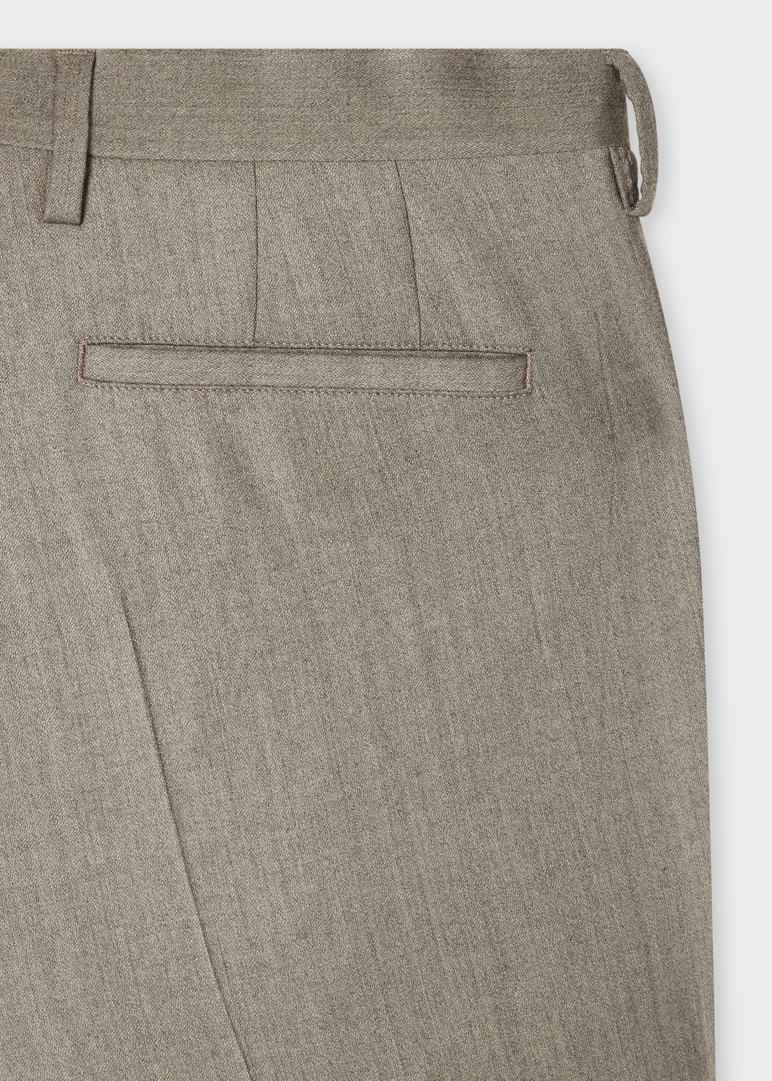 Slim-Fit Oatmeal Overdyed Wool-Cashmere Flannel Trousers - 2