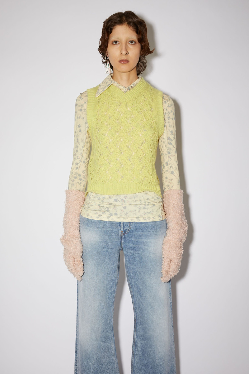Acne Studios Shetland wool vest - Lemon yellow outlook