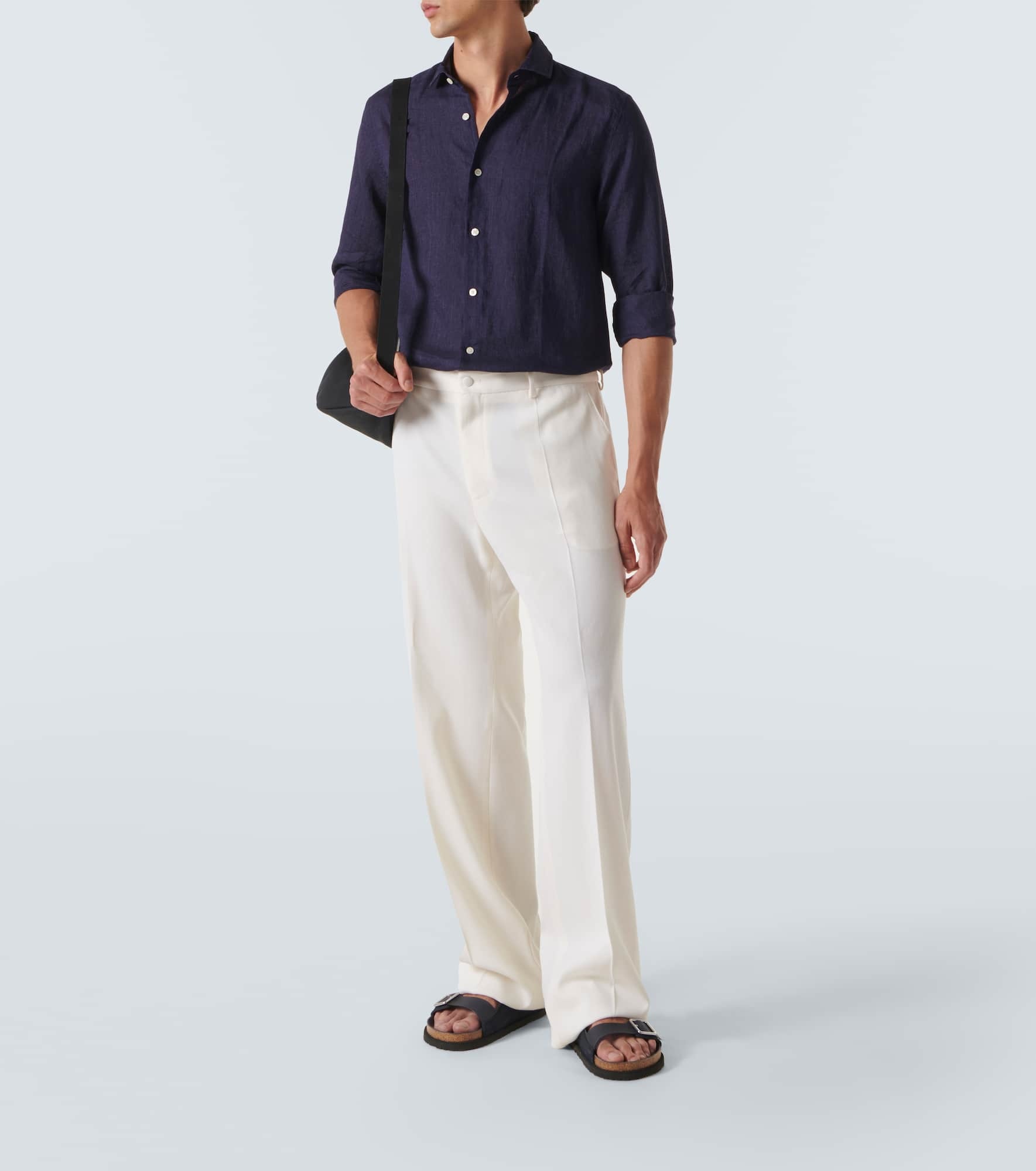 Long-sleeved linen shirt - 2