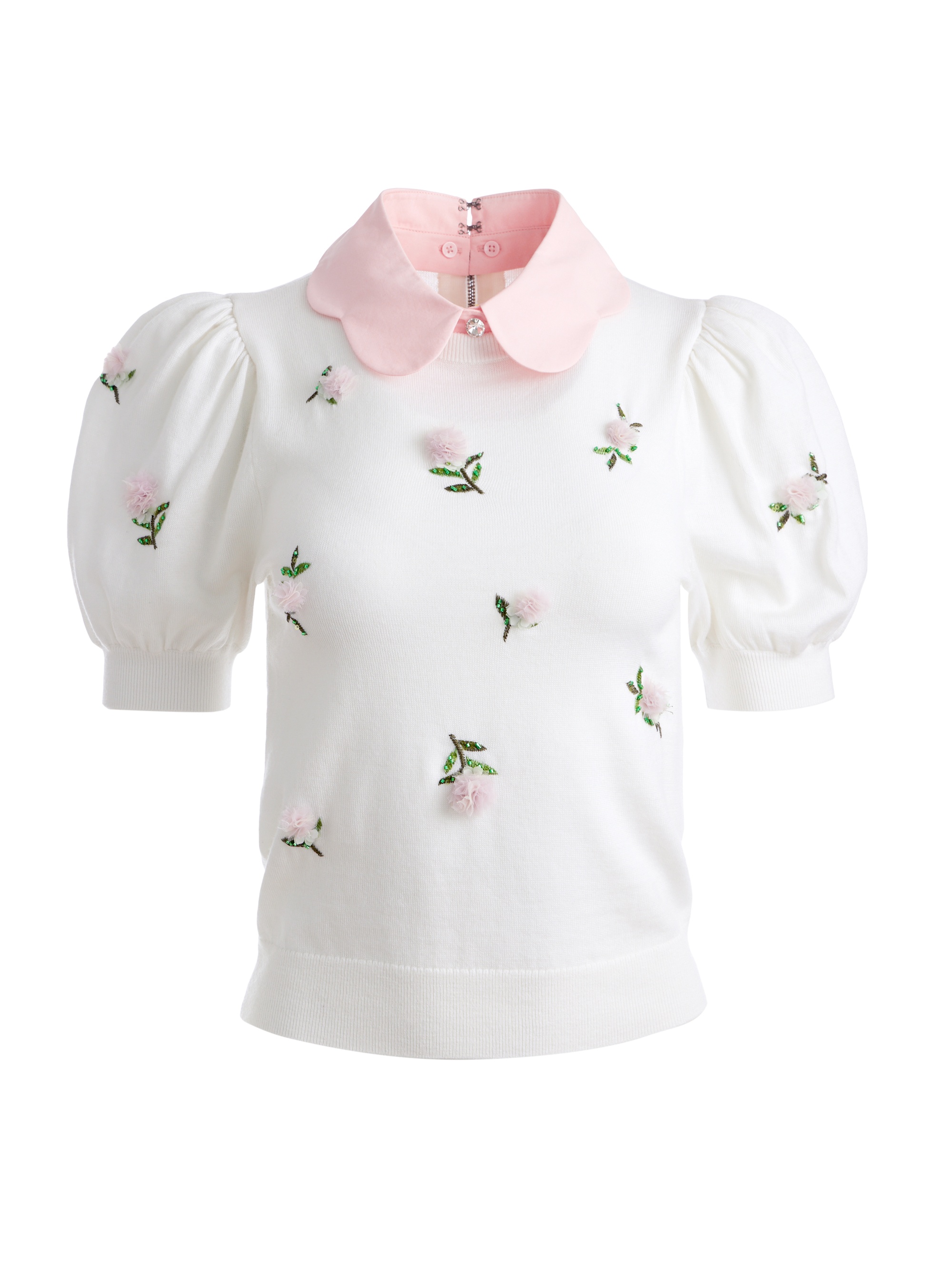 CHASE PUFF SLEEVE SWEATER - 1