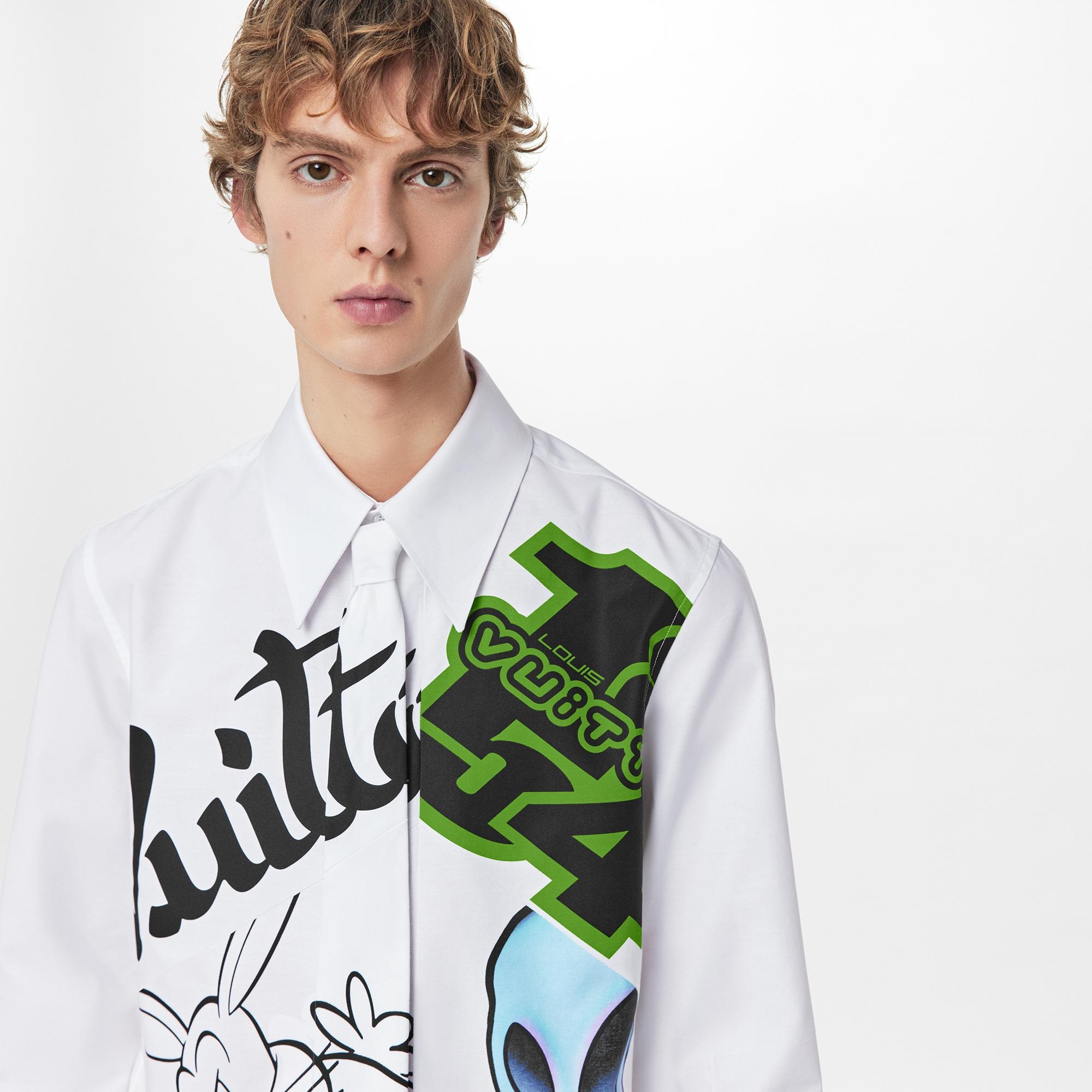 Printed Shirt And Tie - 4